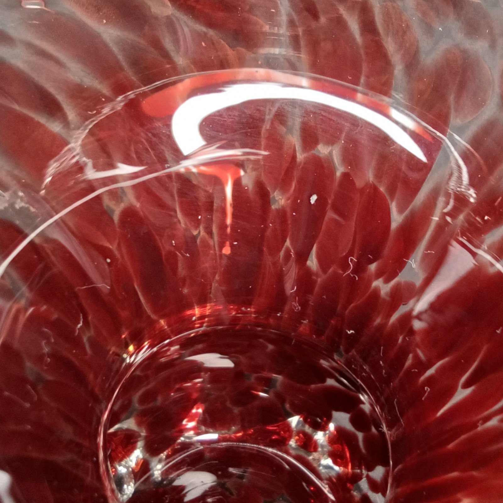 Vintage 1960s Murano Purple Glass Basket Vase Made In Italy