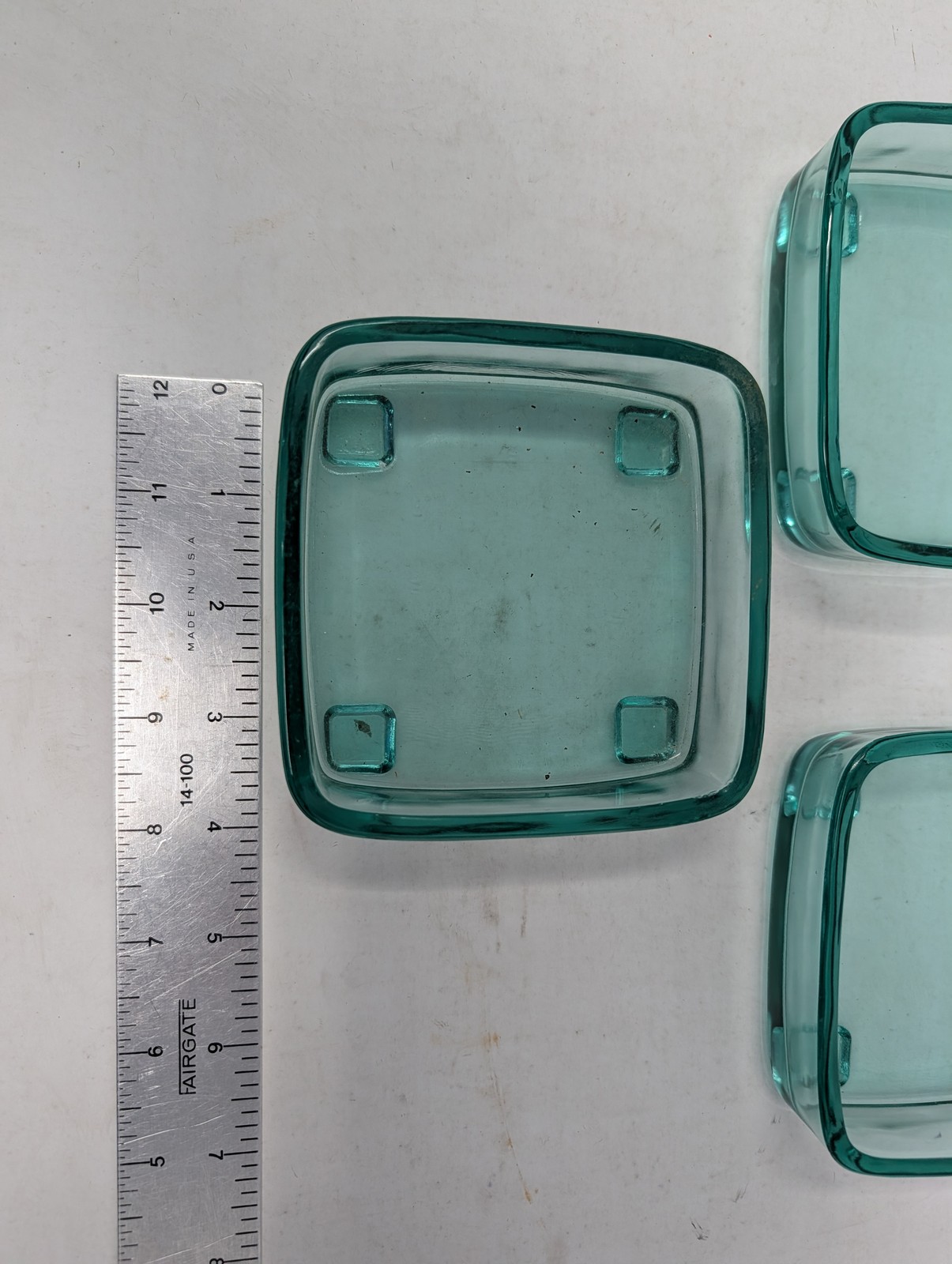 Dansk Teak Serving Trays Set of 3 Vintage Square Teal Aqua