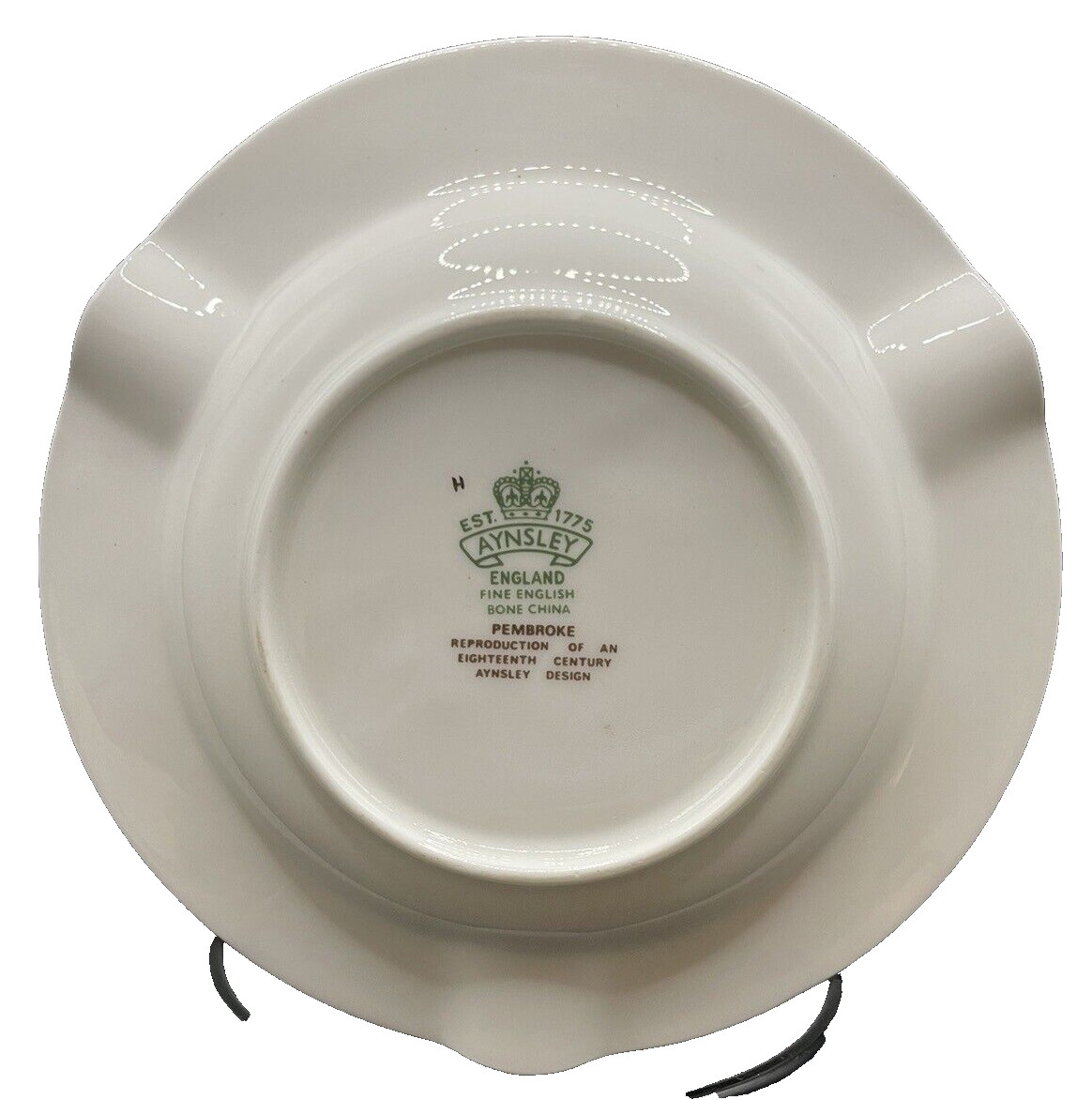 Aynsley England Fine Bone China Pembroke Bird & Flower Ashtray Reproduction