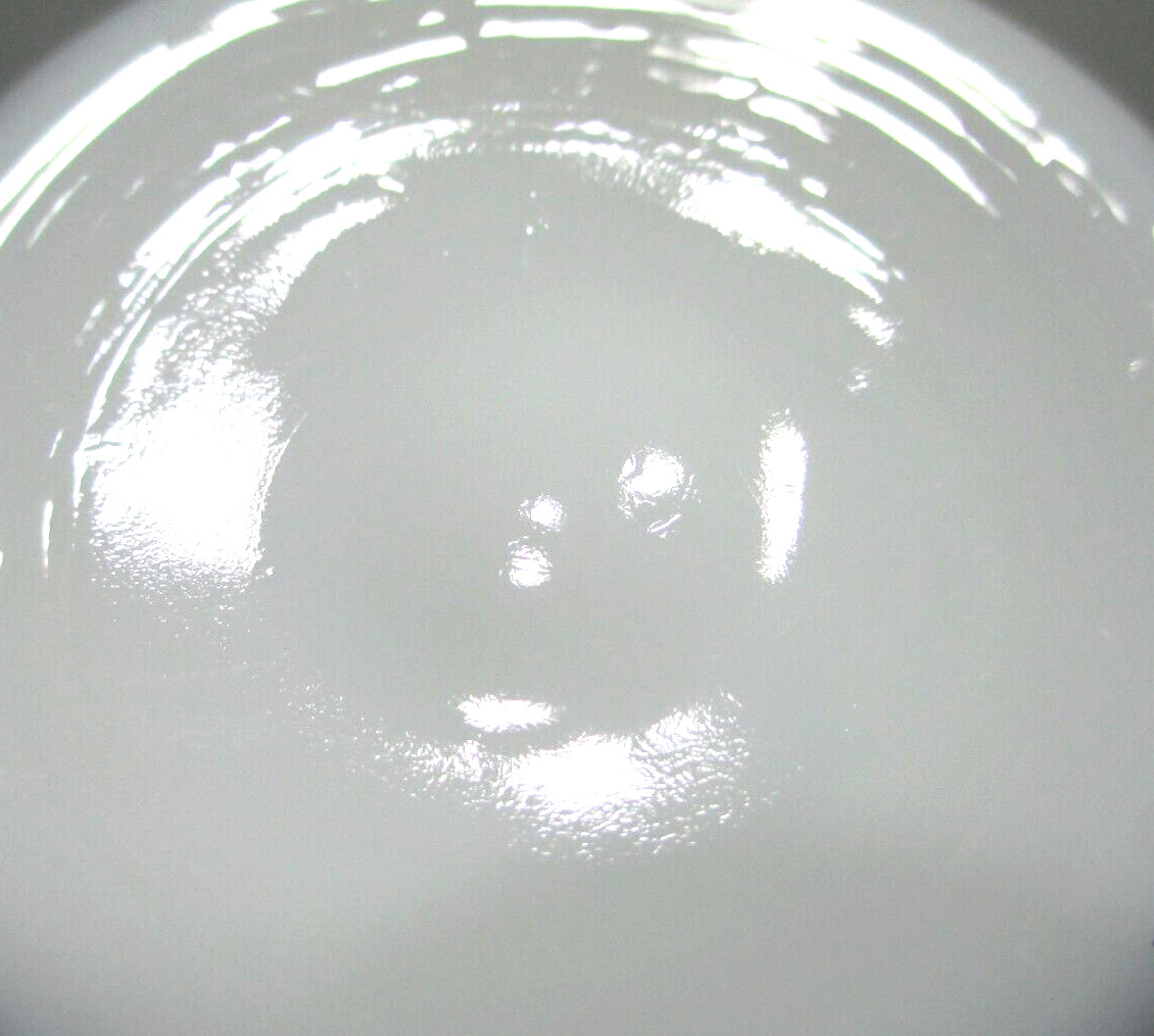 Vintage Fenton Glass Basket White Milk Glass Hobnail 7 7/8″ Tall #2