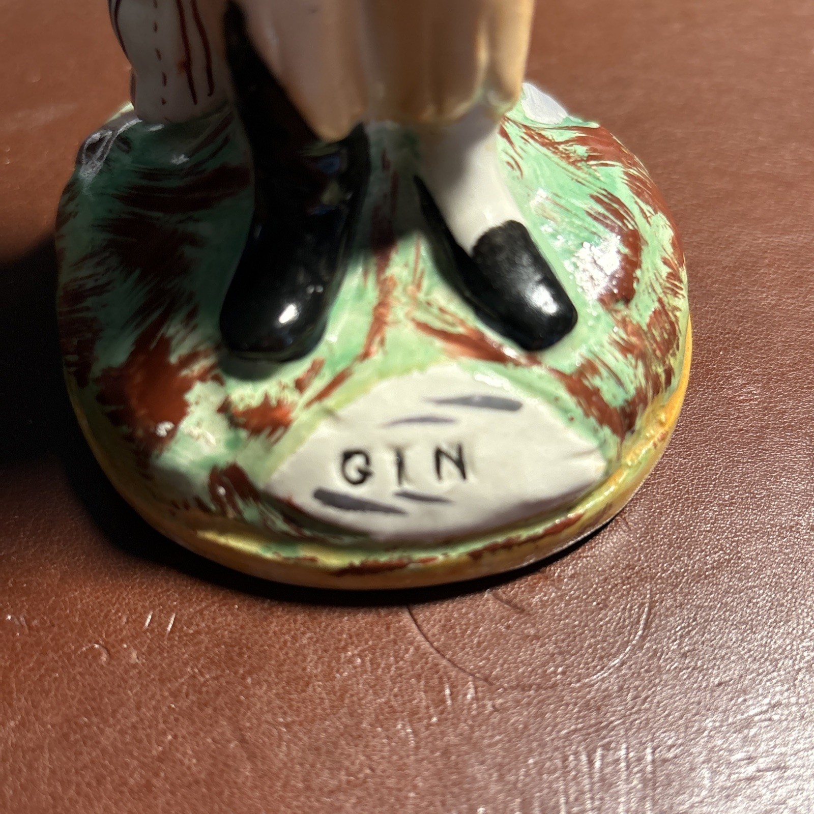 Staffordshire “Gin & Water” Double-Sided figurine c1890-1910 8 3/4″