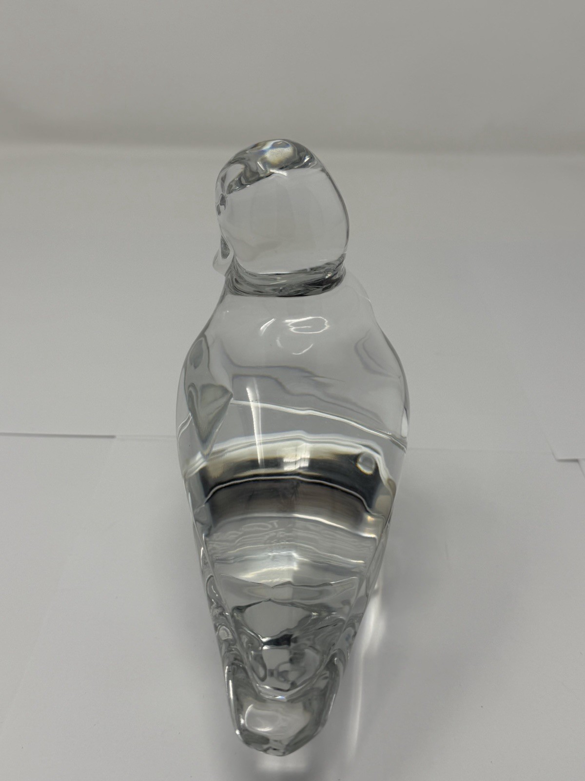 Baccarat Art Glass Duck Figure La Tour D’Argent 5″ Paris Rare !!!!