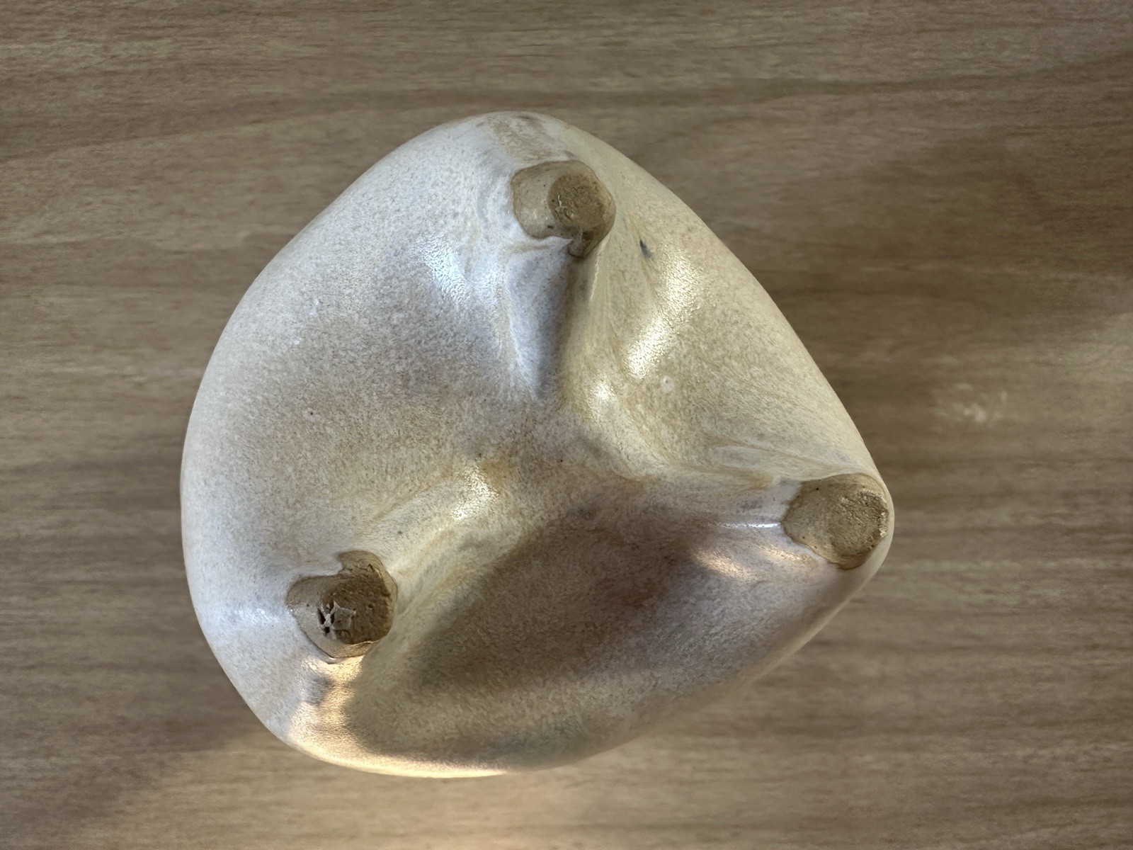 Vintage Studio Art Pottery•Sculptural Vessel•Organic Form•Wavy Rim•Textured