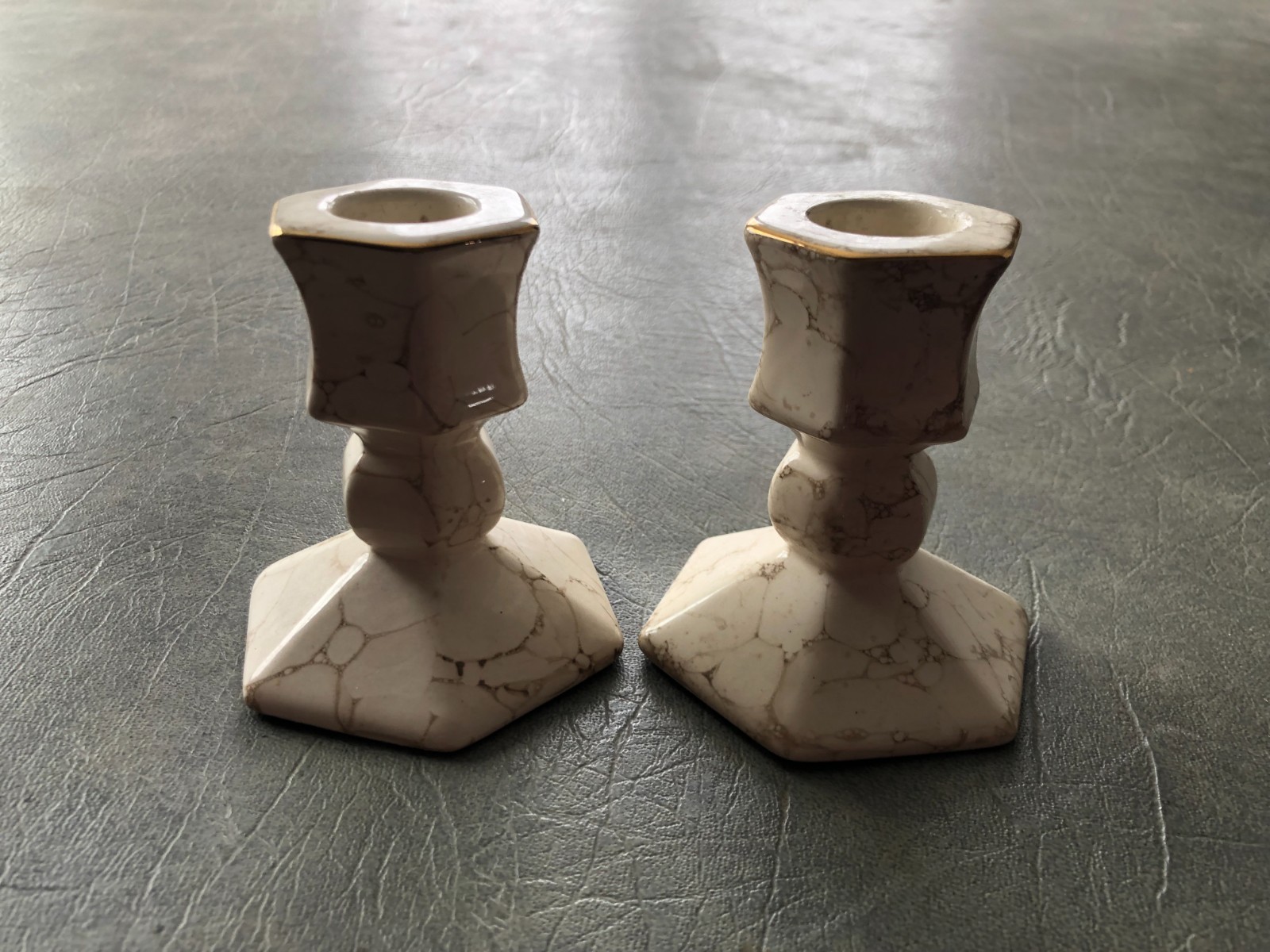 Partylite Ivory Palazzo Candle Stick Holders Pair Candlestick Holders
