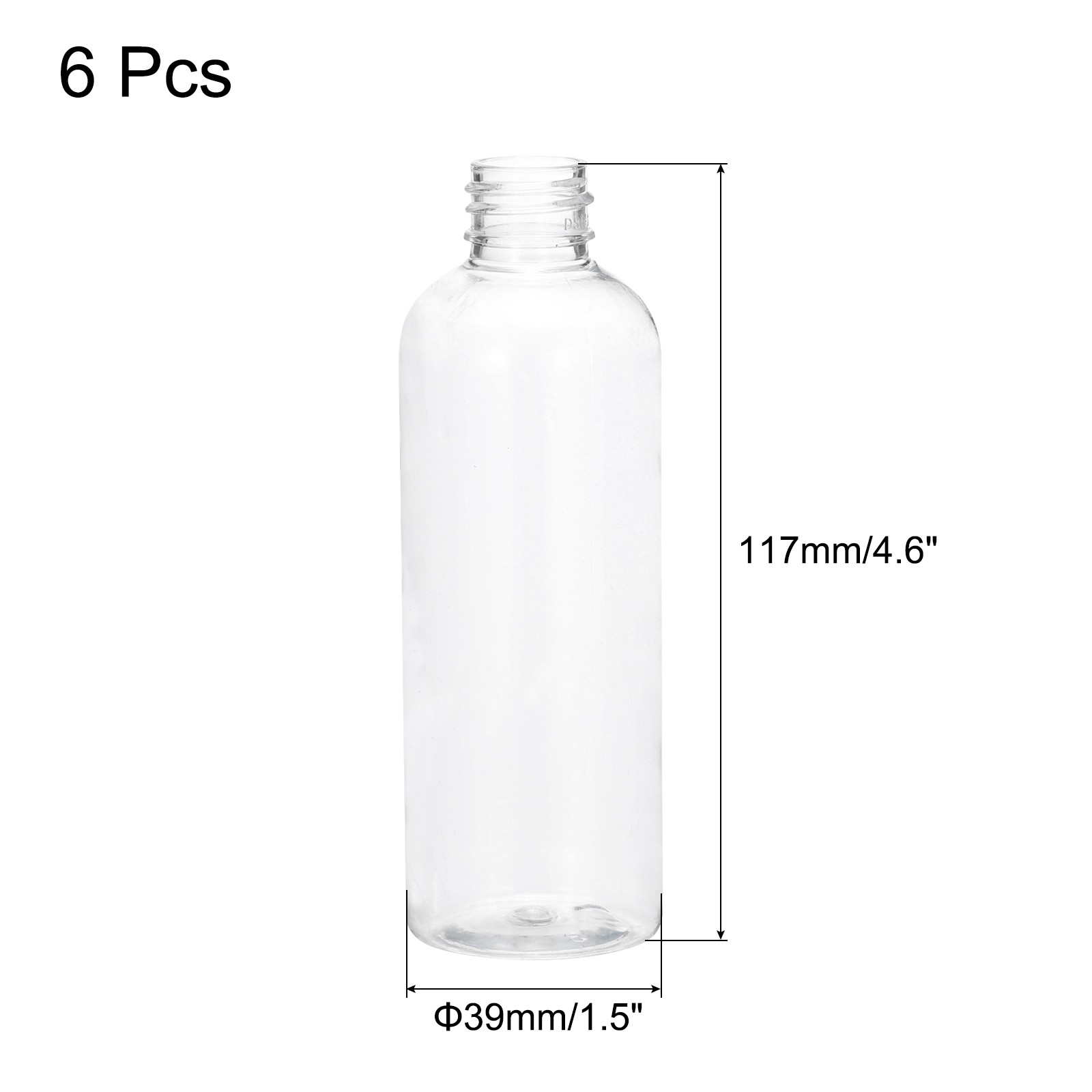 6 Pack 105ml/3.7oz Dispensing Bottles Plastic Measurement Squeeze Bottle