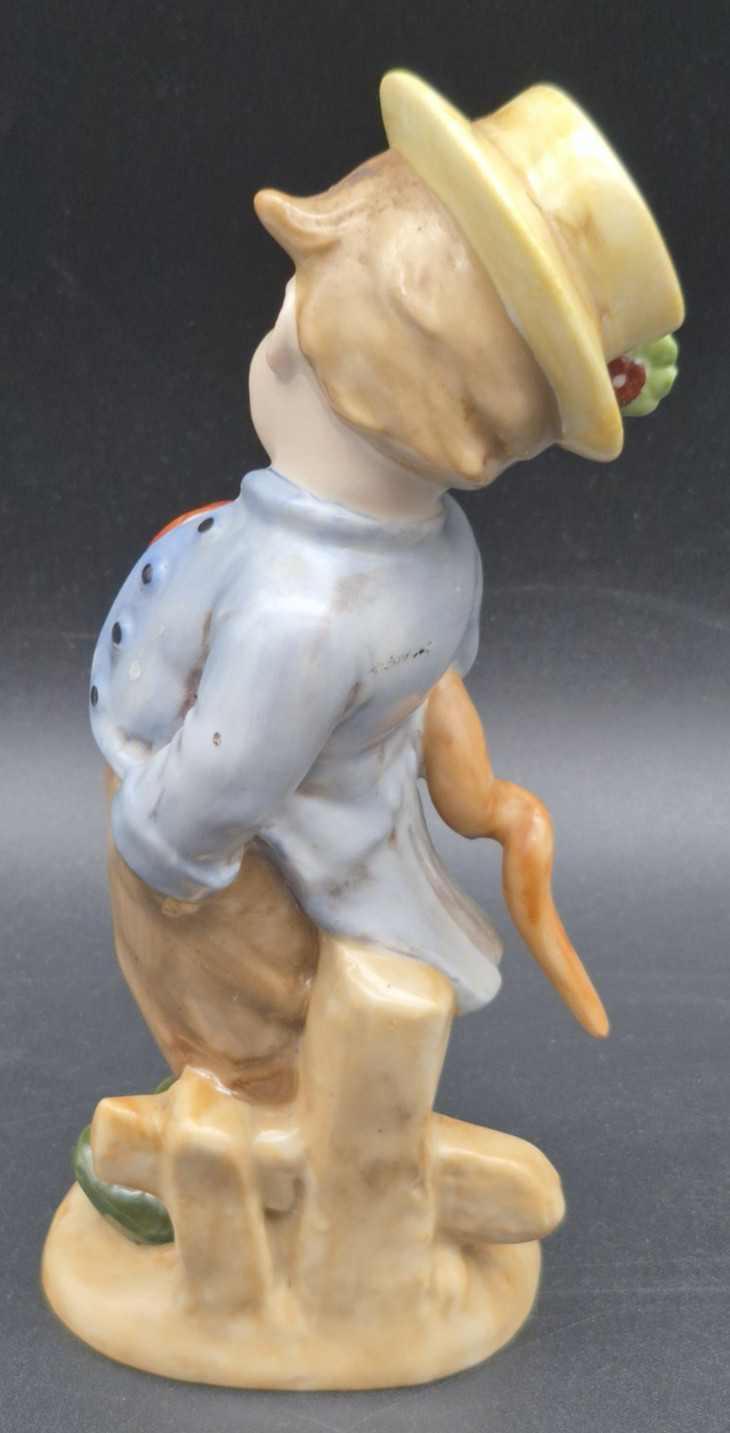 Porcelain Figure, W & A, Wagner & Apel, Boy with Umbrella F597