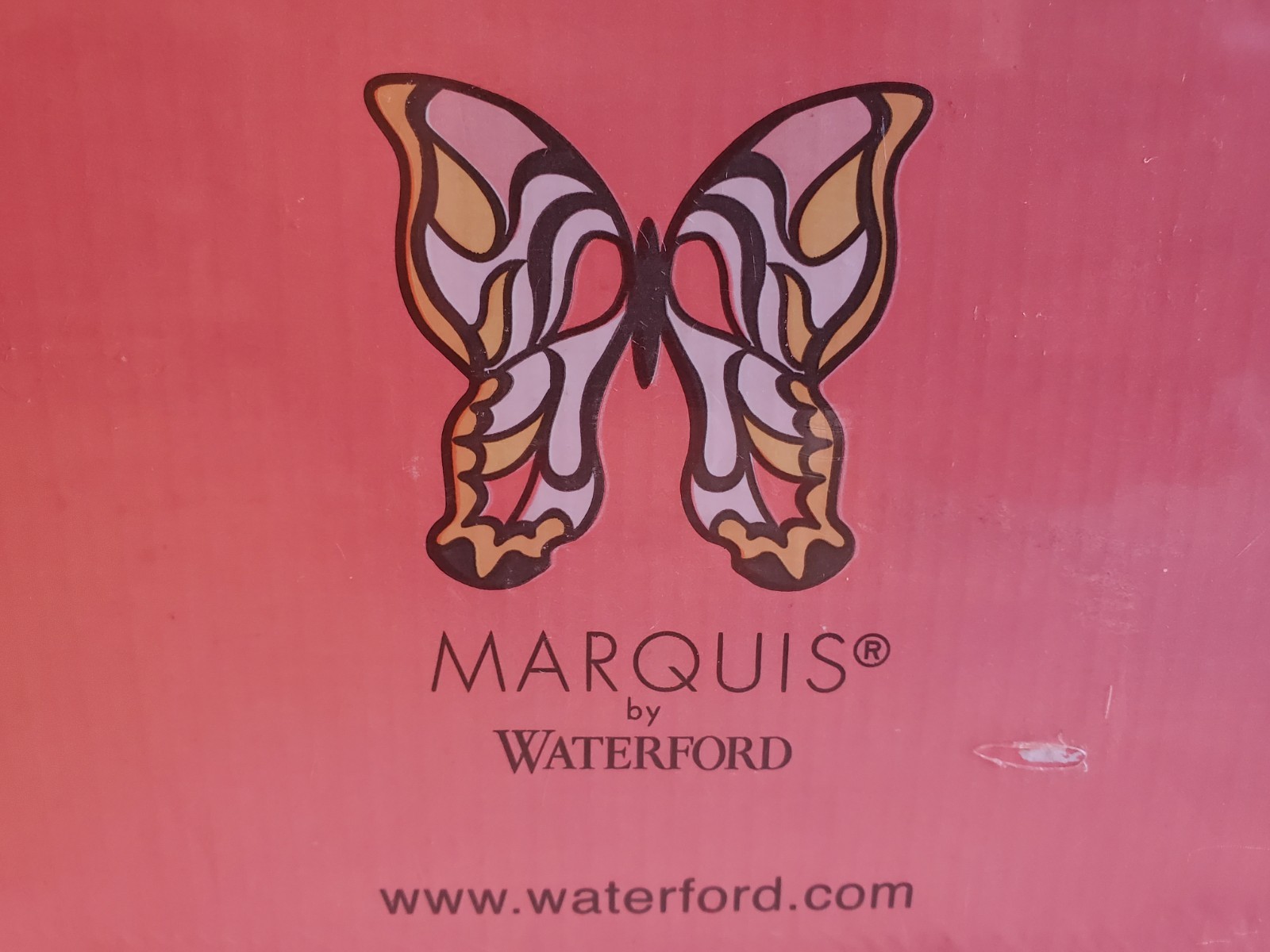Marquis by Waterford Tango dark Red Crystal Heavy Vase 16 Tall new in box