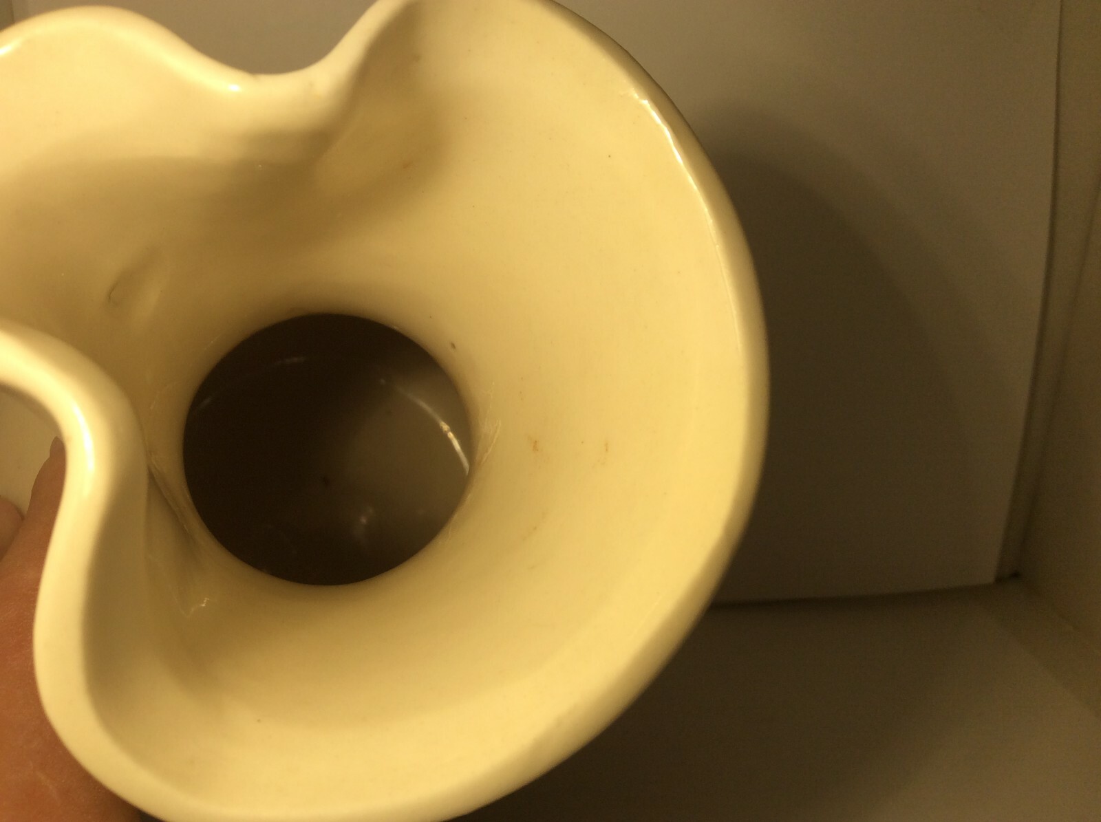 McCoy Pottery Brown & Cream Glazed Vase No. 660 8″ Tall Vintage