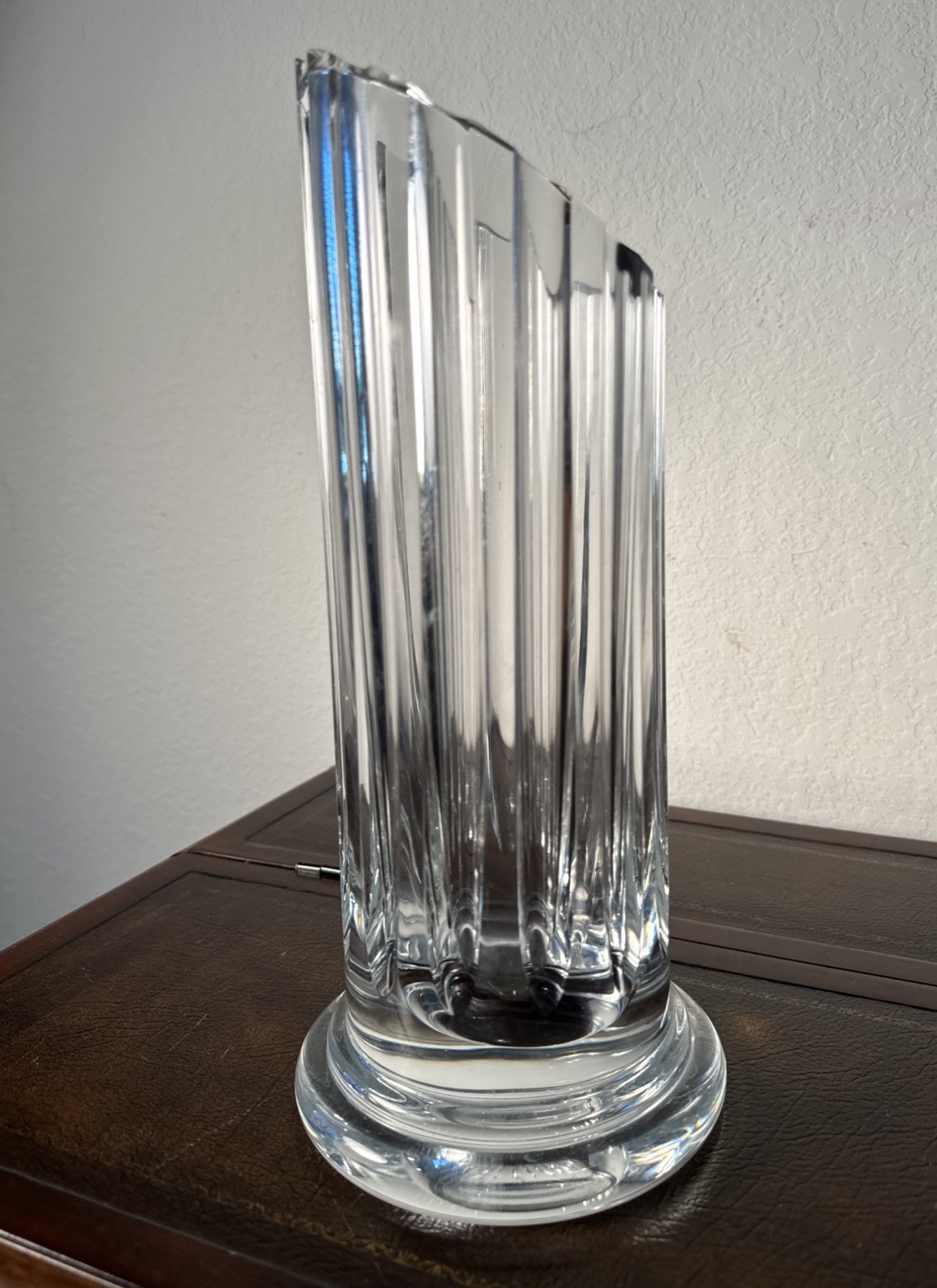 Daum Cythère Crystal Vase Circa 1986
