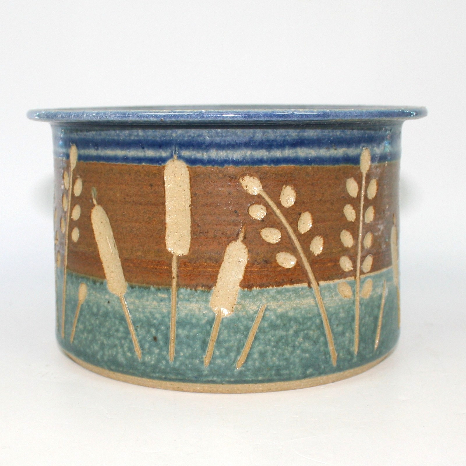 Jack Mason Pottery Vase Jar Stone Mountain GA 6 in x 3.75 in