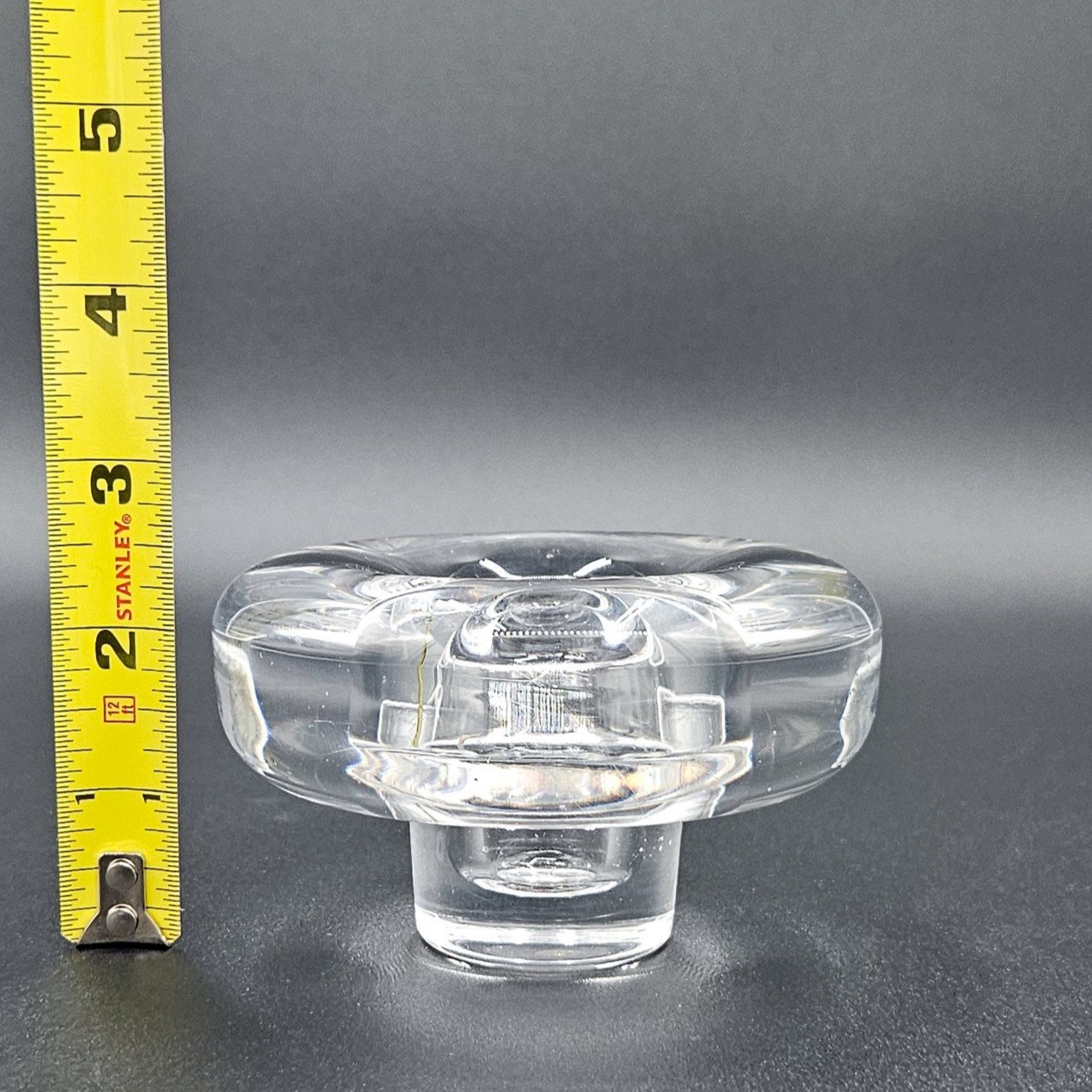 Dansk Lead Crystal Japan Votive Candle Holder 4″ Dia Jens Quistgaard