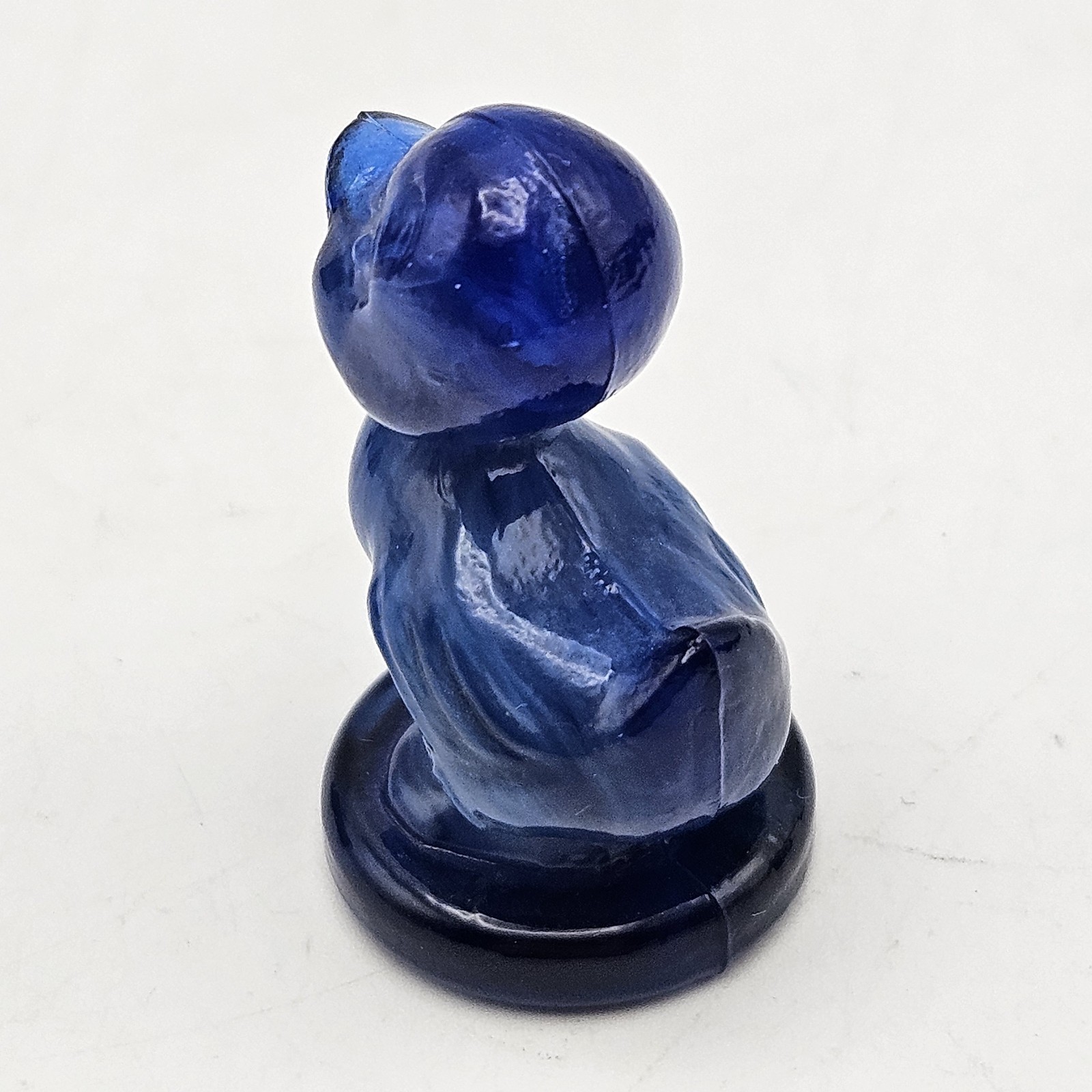 Boyds Glass ~ Debbie Duck Duckling ~ Cobalt Blue Slag