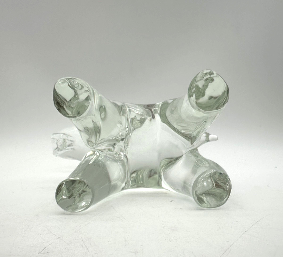 Vintage Murano Art Glass Trunk Up Elephant Sculpture by Licio Zanetti