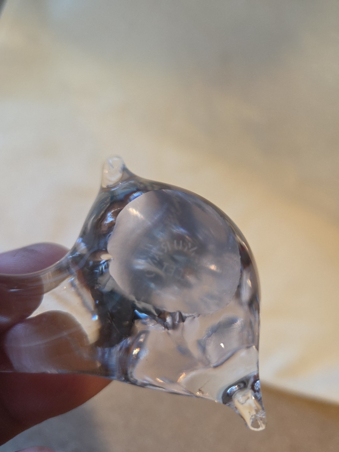 Vintage MURANO Glass Seal Balancing Ball On Nose Murano Is Signed On Bottom