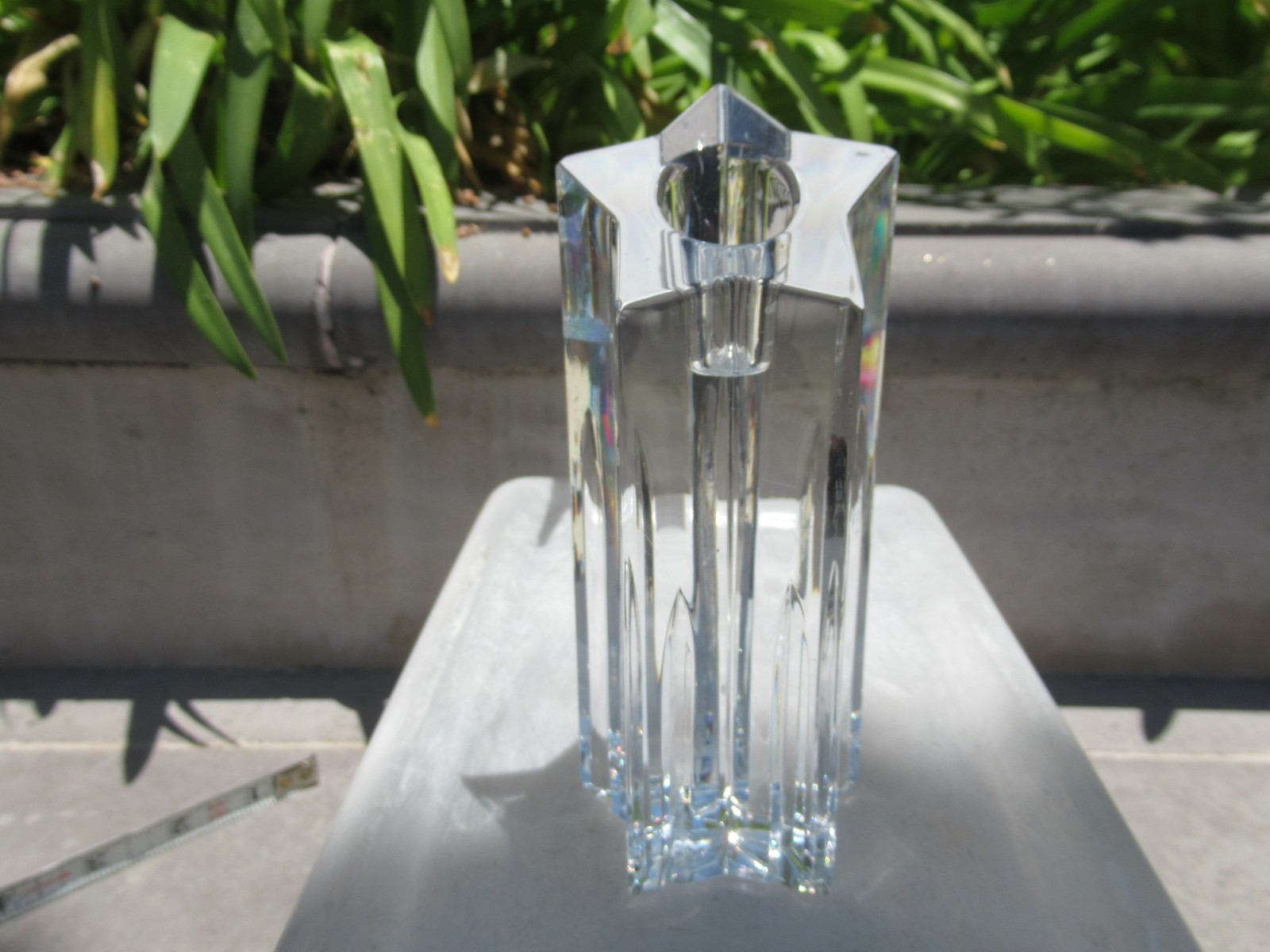 One Waterford Crystal Shooting Star Candlestick Holder, ~ 5 3/4″ Tall, Stamped