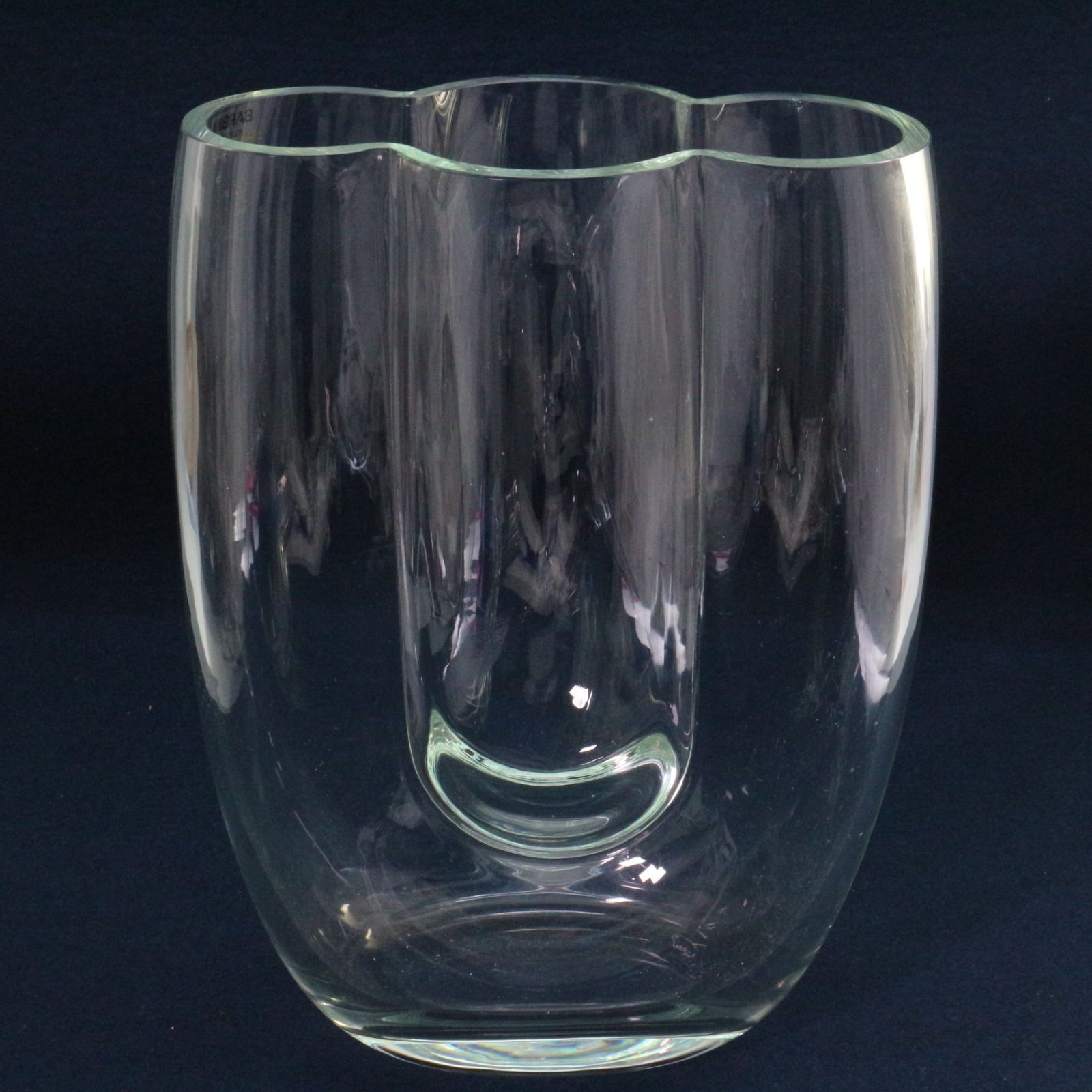 Murano Glass Barbini Flower Vase Hand-blown Glass Interior H11.8″/30cm