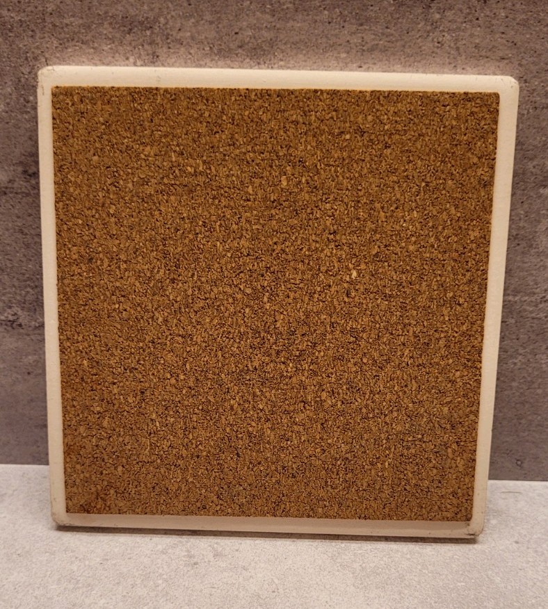 Vintage State of Texas Lone Star Coaster Tile Cork Backed Southwest Colorful