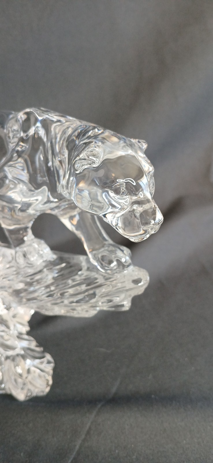 Princess House Wonders of the Wild Jaguar 24% Lead Crystal Figurine 7″