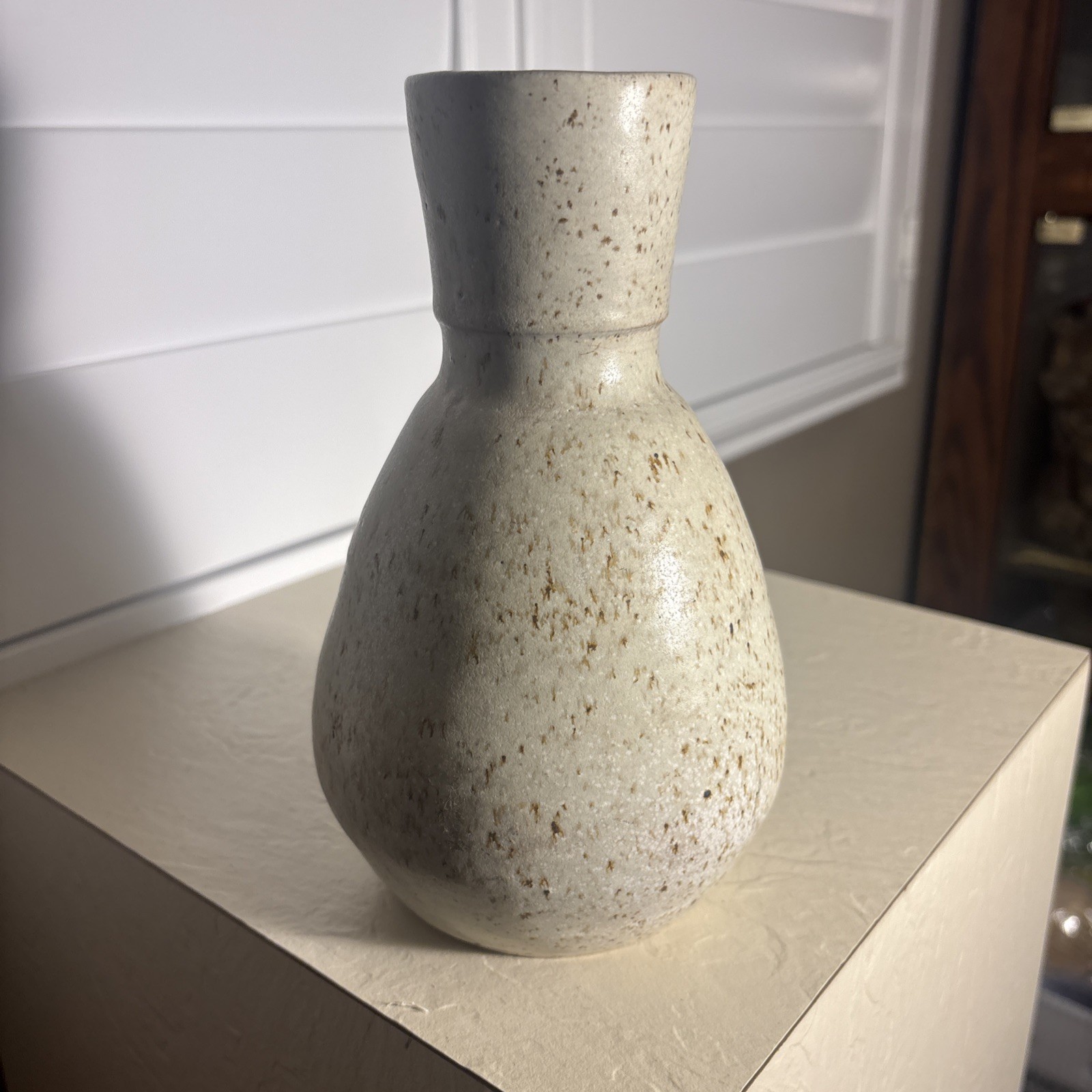 French La Borne Studio Pottery Stoneware 8” Vase / Vessel – Signed La Borne 2lbs