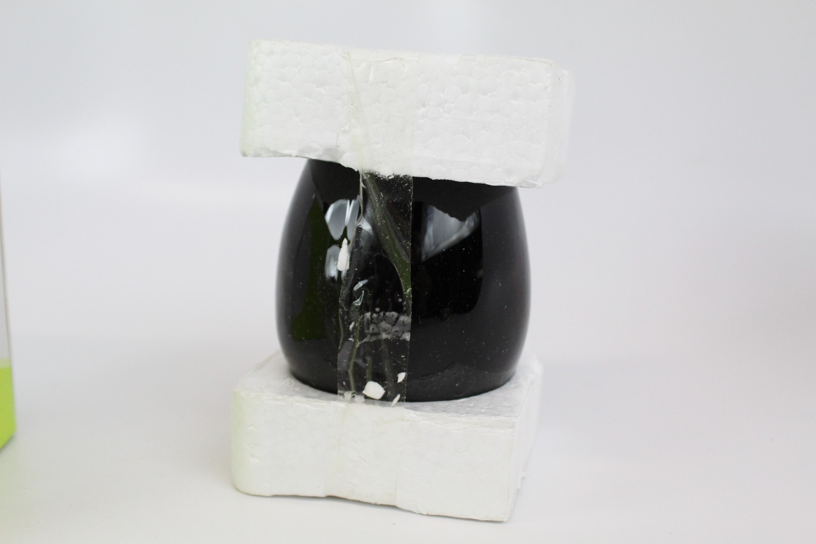 Mikasa Karim Rashid Design 4.25″ Cosmos Black Round Vase, JR055/819 NEW in Box