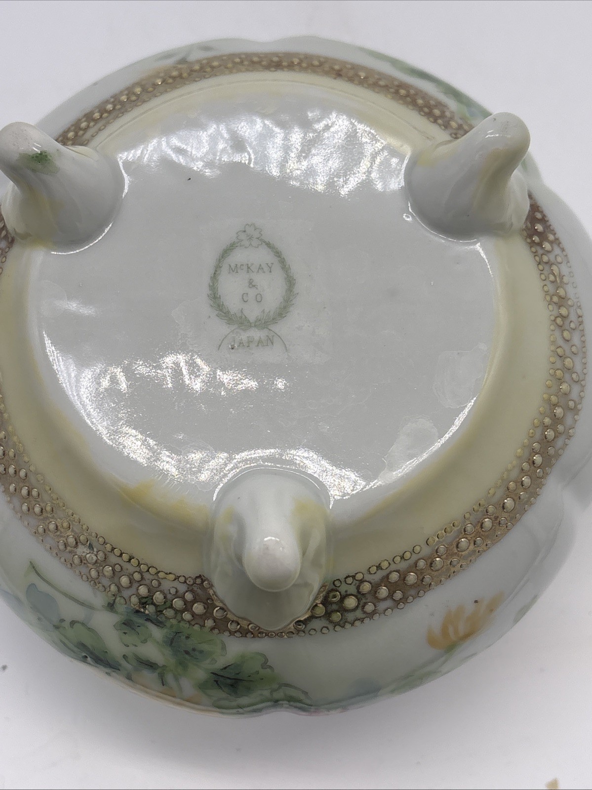 Vintage Porcelain Hand Painted Jardiniere Bowl Floral Centerpiece Victorian
