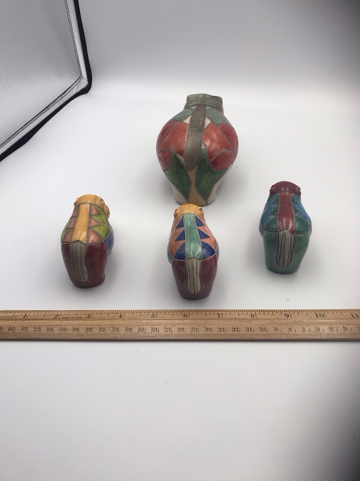 Vintage South Africa Pottery Hippo Collection