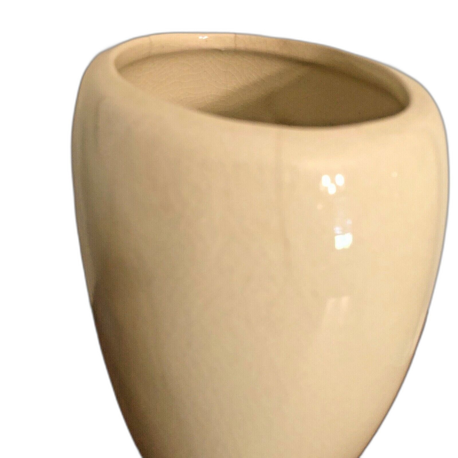 Royal Copley Tri-Footed Vase Philodendron Art Deco Planter 7.5″ tall