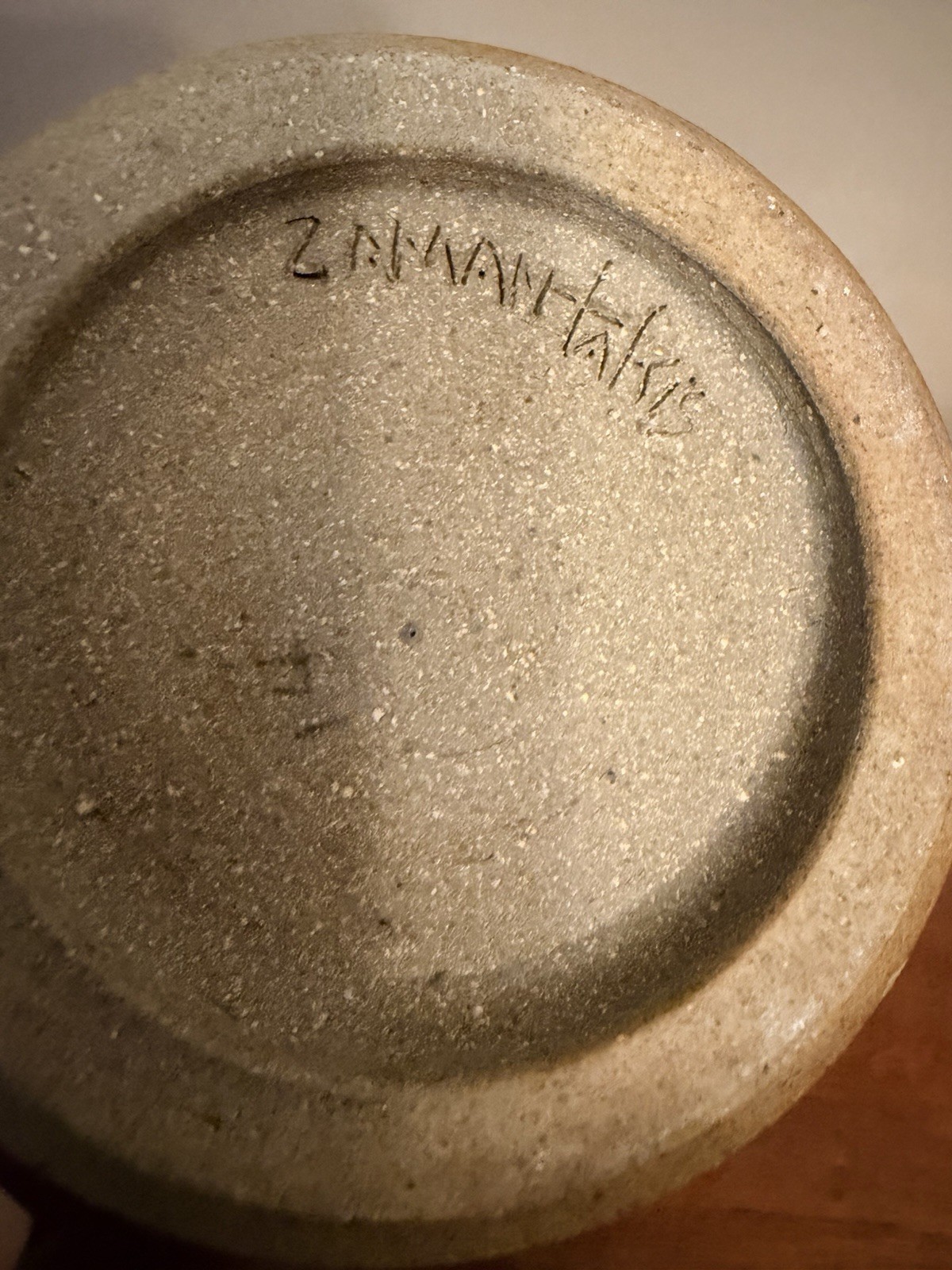 Mark Zamantakis SIGNED VINTAGE MCM HANDMADE STUDIO POTTERY Vase