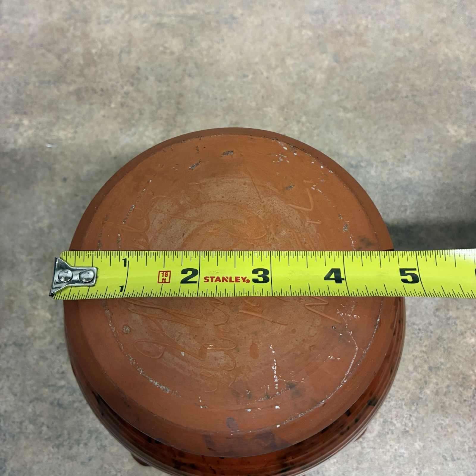 Jeff White Pottery Glaze Over Redware Clay Planter Lebanon, PA