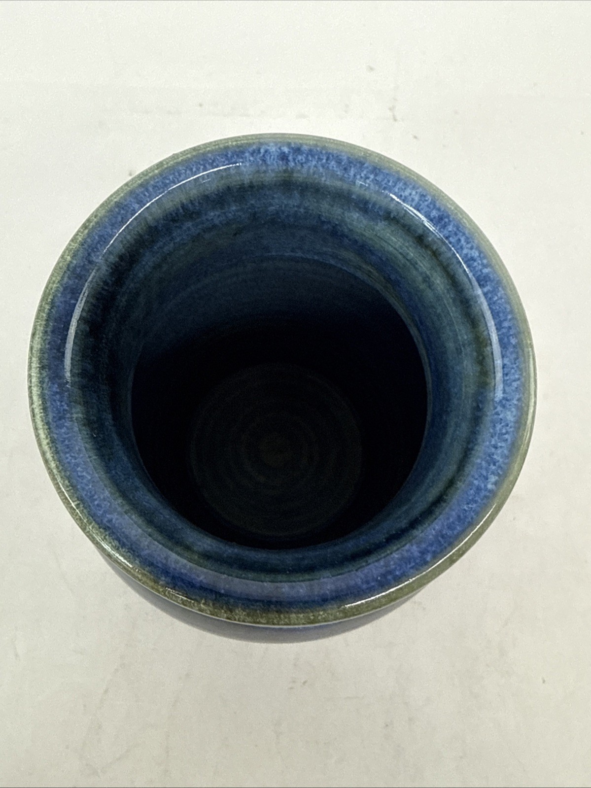 Diane Pittis Studio Pottery Ceramic Vase WV Pottery Cylinder Shape 6-3/8”
