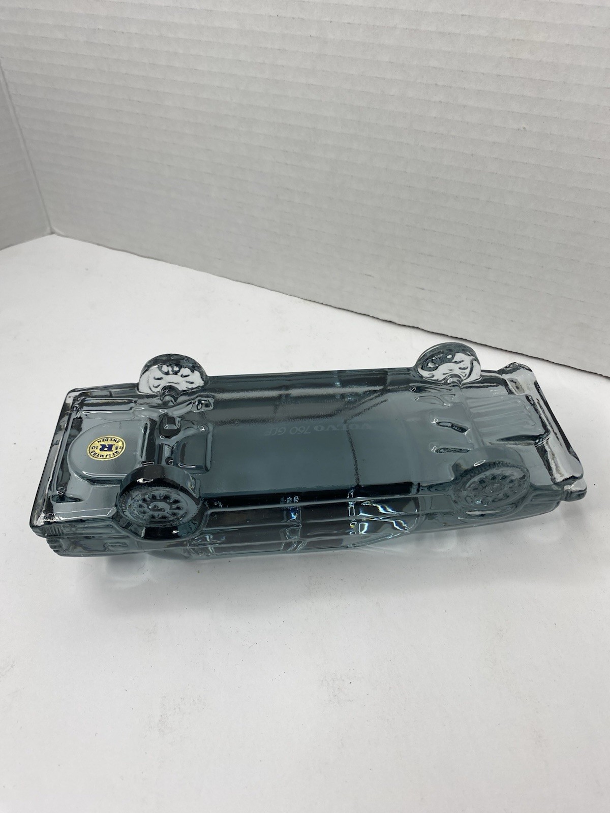 VTG Reijmyre Sweden Volvo 760 GLE Glass Crystal Car Paperweight 1980s vintage