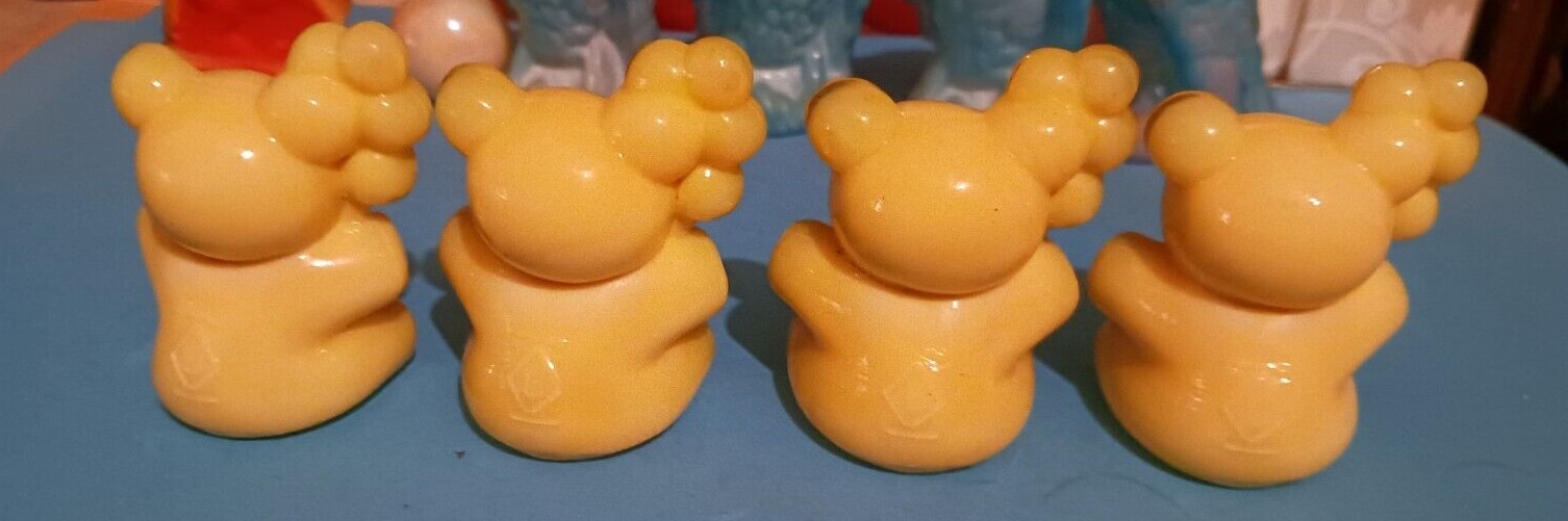 Boyd Art Glass Patrick the Balloon Bear ~ Sunglow made on 3-23-1990 Glows in UV