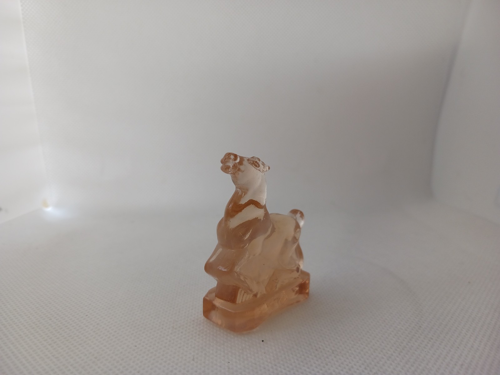 Boyd’s Crystal Art Glass LITTLE JOE THE HORSE #1 First! LULLABY 9-21-87 Pink 2″H
