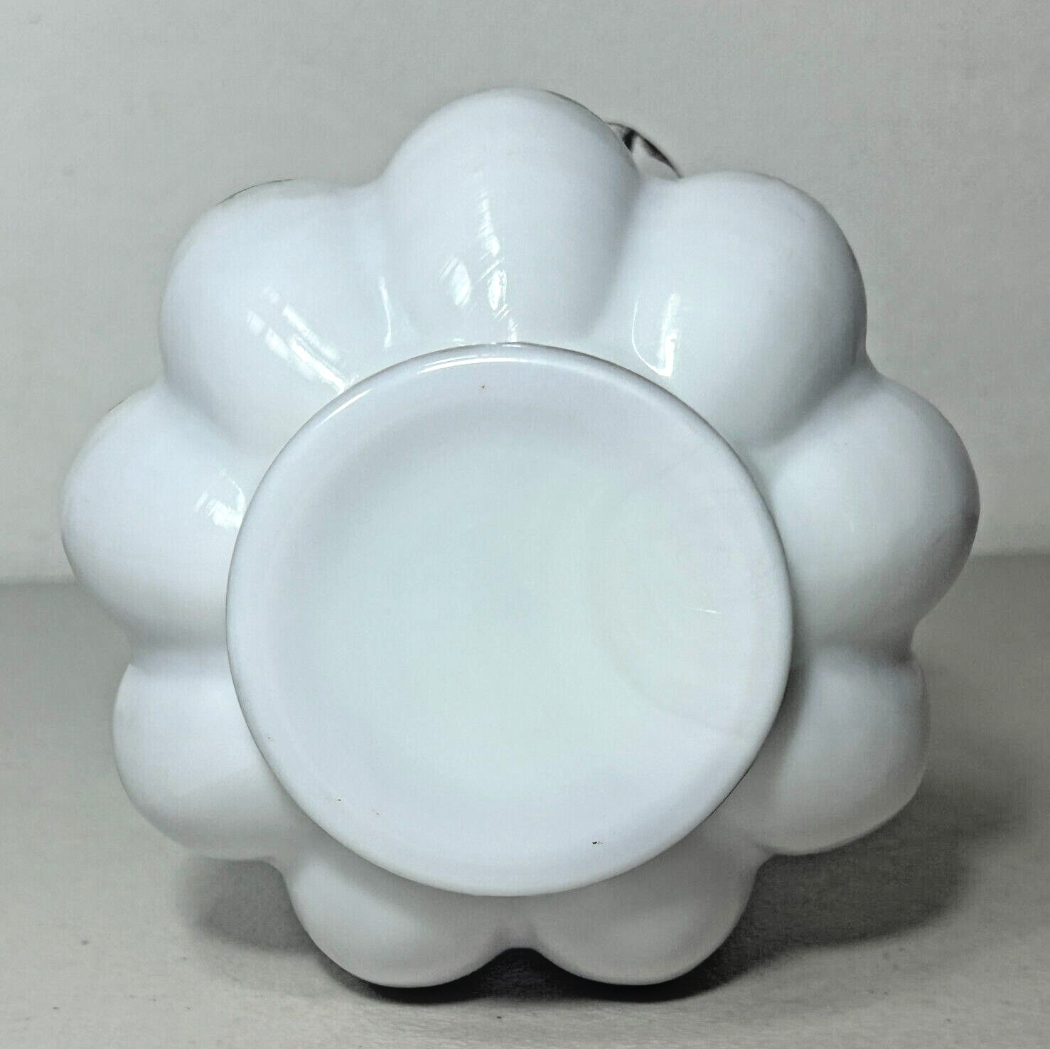 Fenton Charleton Peach Crest Melon Vase 8.5″ Hand Painted Roses Vintage