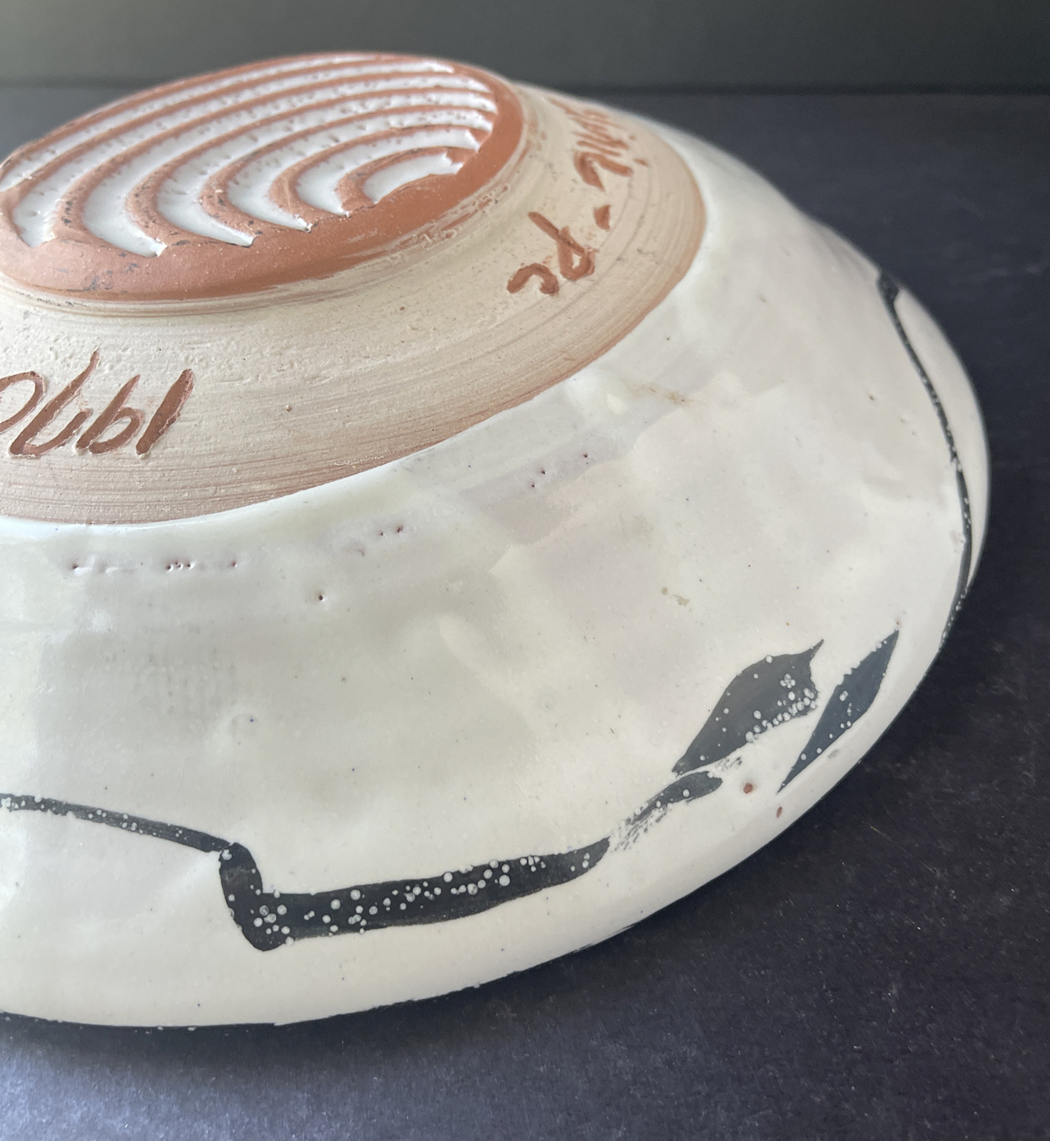 Rare Southern Colorado Clinic Pc – Pottery 80’s Style Arts & Crafts – Large Bowl