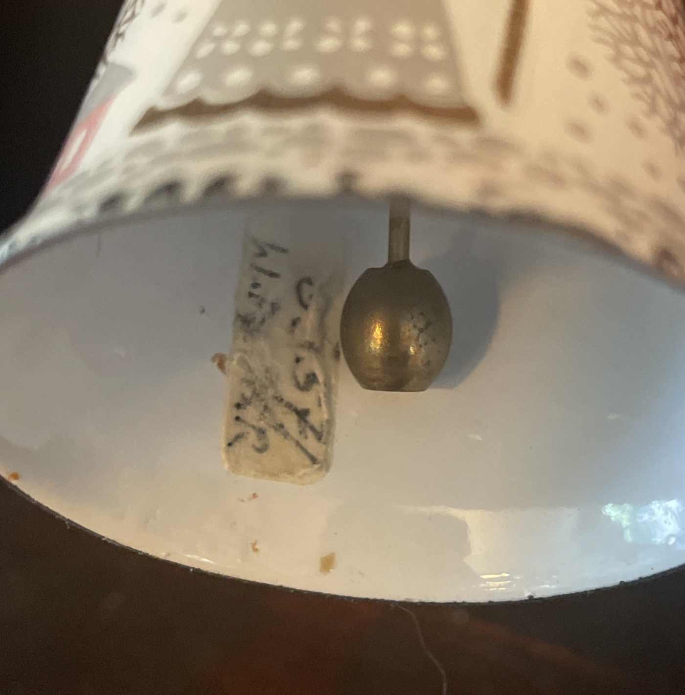 Steinbock Austria Enamel Metal Bell Christmas theme Rare find