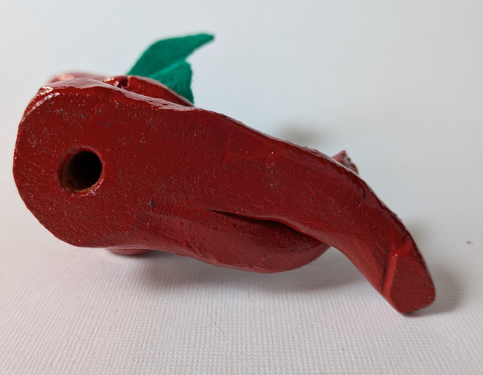 Vintage Nancy Hicks Folk Art Pottery Santa’s Elf w/ Scarf Figure Handmade