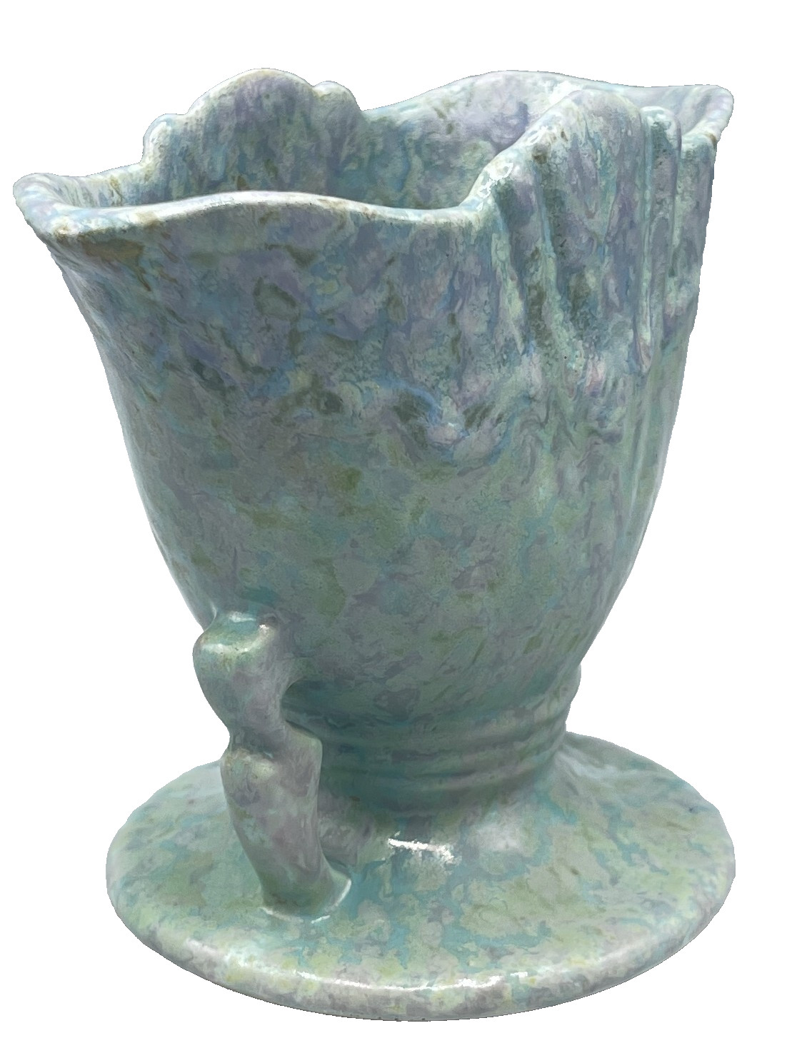 1910-1914 Roseville Pottery 5″ “CORNELIAN I” Fan Vase 351-5