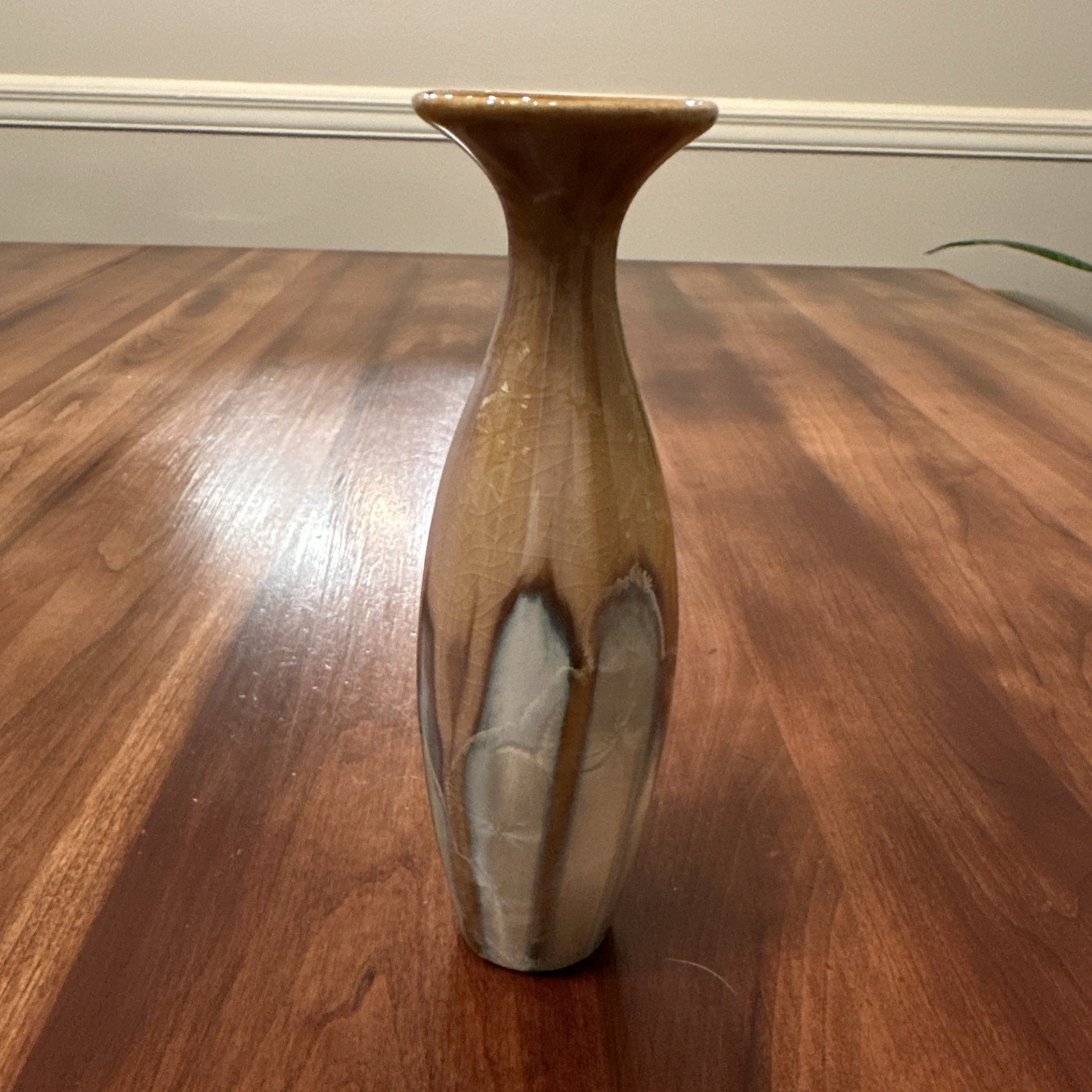 Bill Campbell Crystalline 6.5” Bud Vase Marked CV 2020 Art Pottery RARE