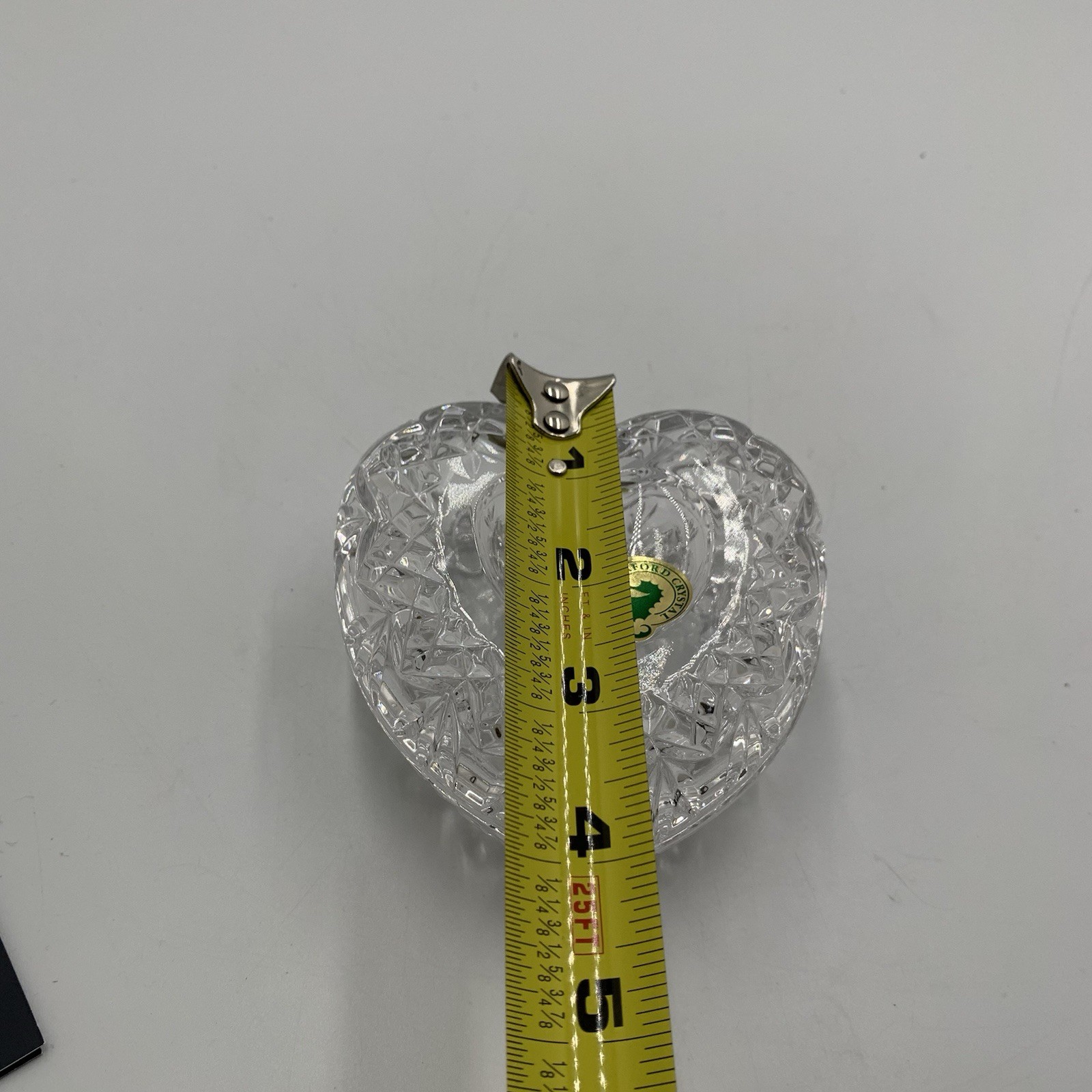 Waterford Crystal With Love Heart Shaped Covered Trinket Box NEW w/ Box