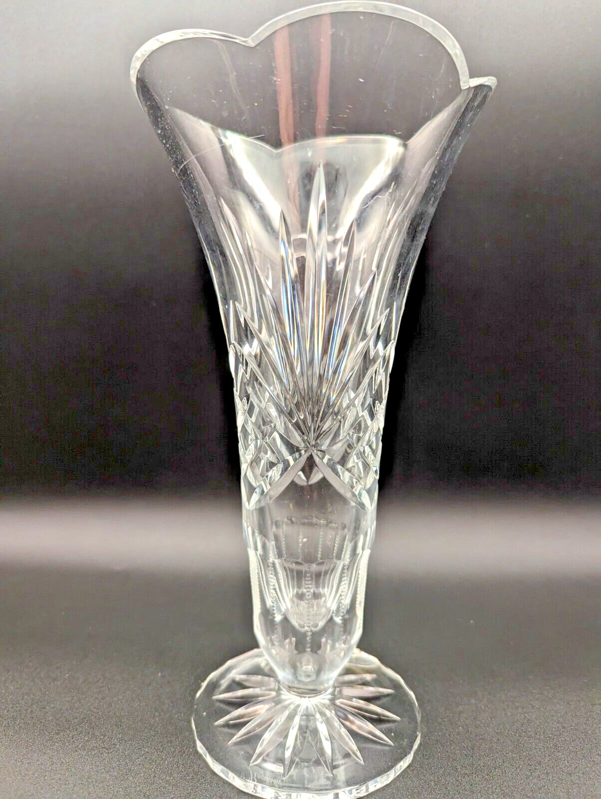 Rogaska Richmond Flower Vase Full Lead Crystal Hand Made in Yugoslavia
