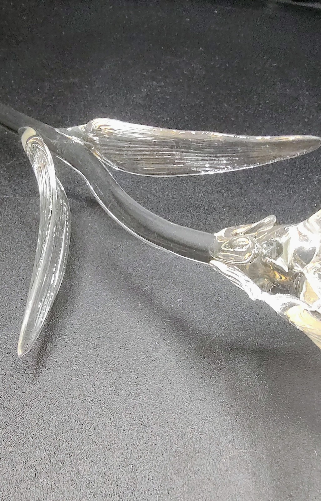 Waterford Crystal Fleurology Clear Lily 14.5″ Long Stem Sculpture Figurine Clear