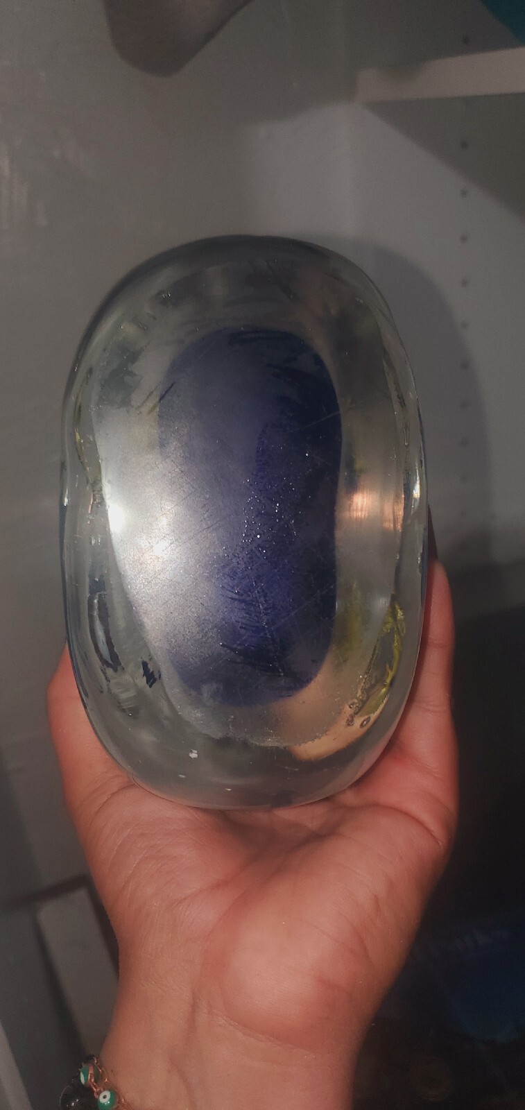 Vintage Murano Glass Paperweight Fish Aquarium Art Glass Item Total Wt.Is 5.5lbs