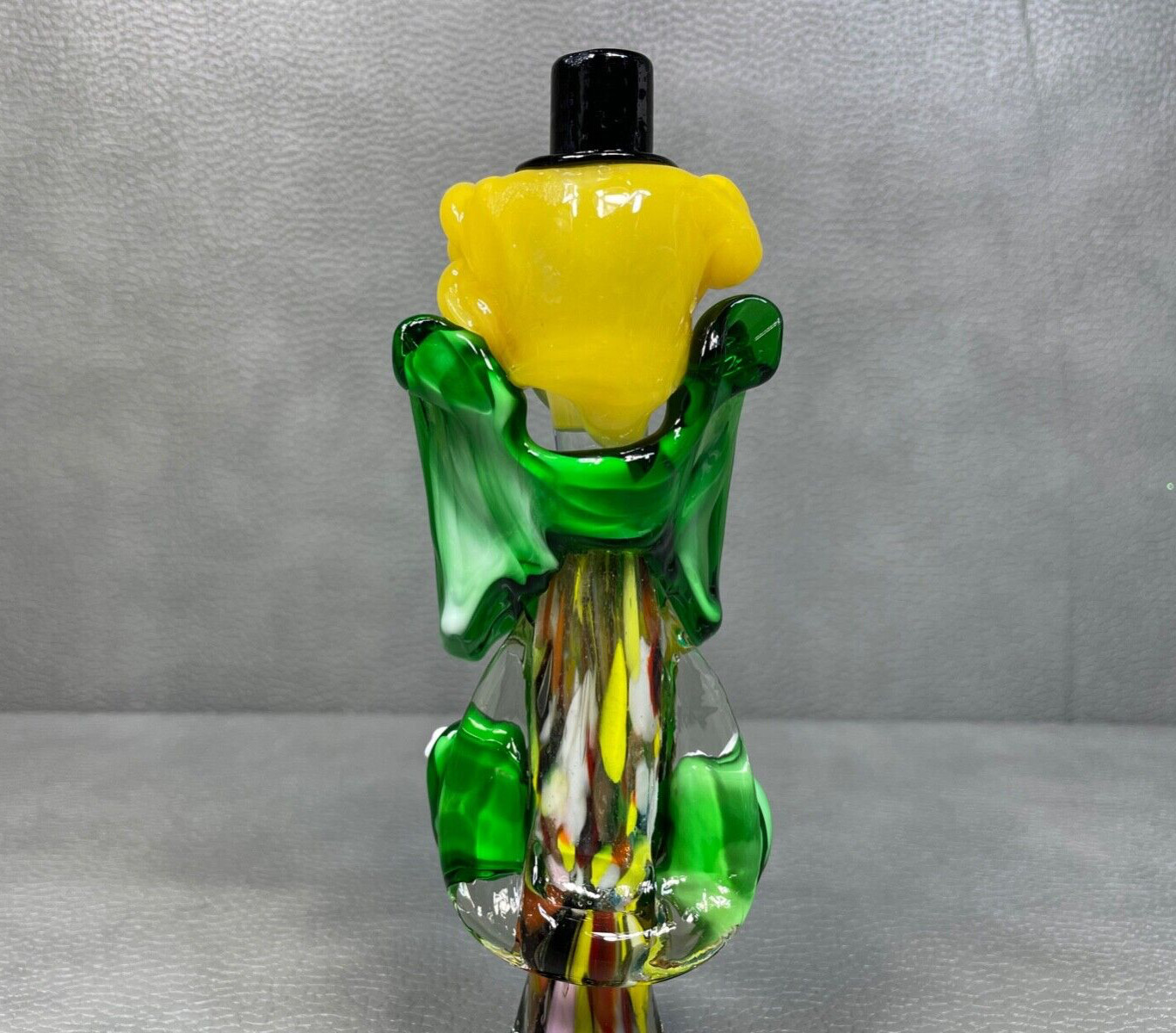 MCM Italian Mid Century Modern Murano Glass Clown Figurine Statue 9 1/4″
