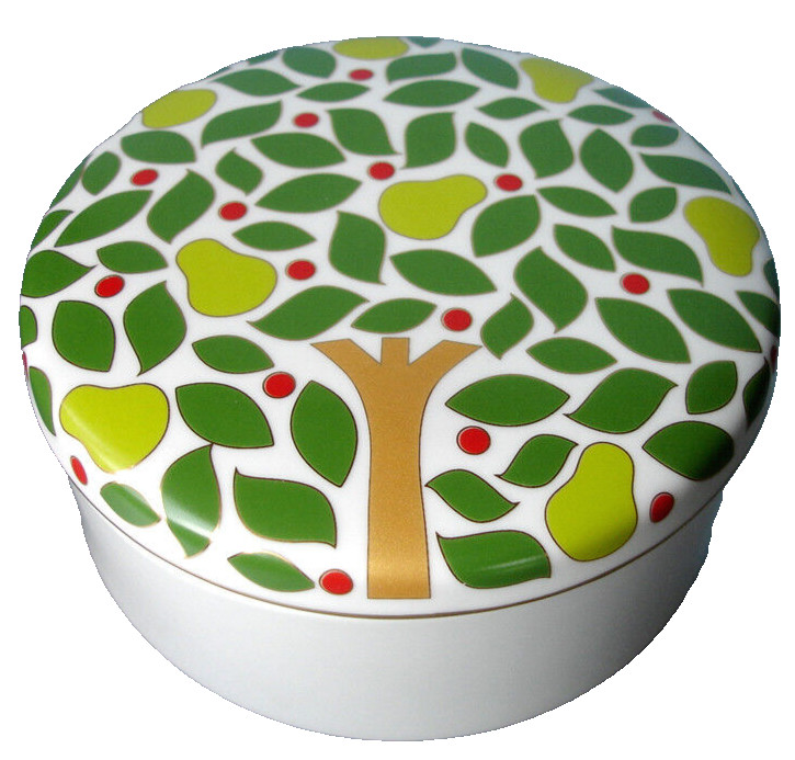 Kate Spade Lenox Pear Tree Point Candy Dish/Trinket Box w/Lid 4.75″W New