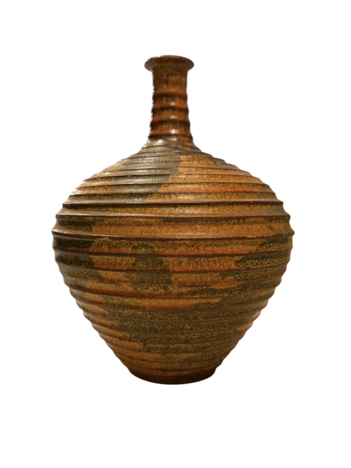 Vintage Alvino Bagni for Raymor Italian Art Pottery Bottle Vase Signed