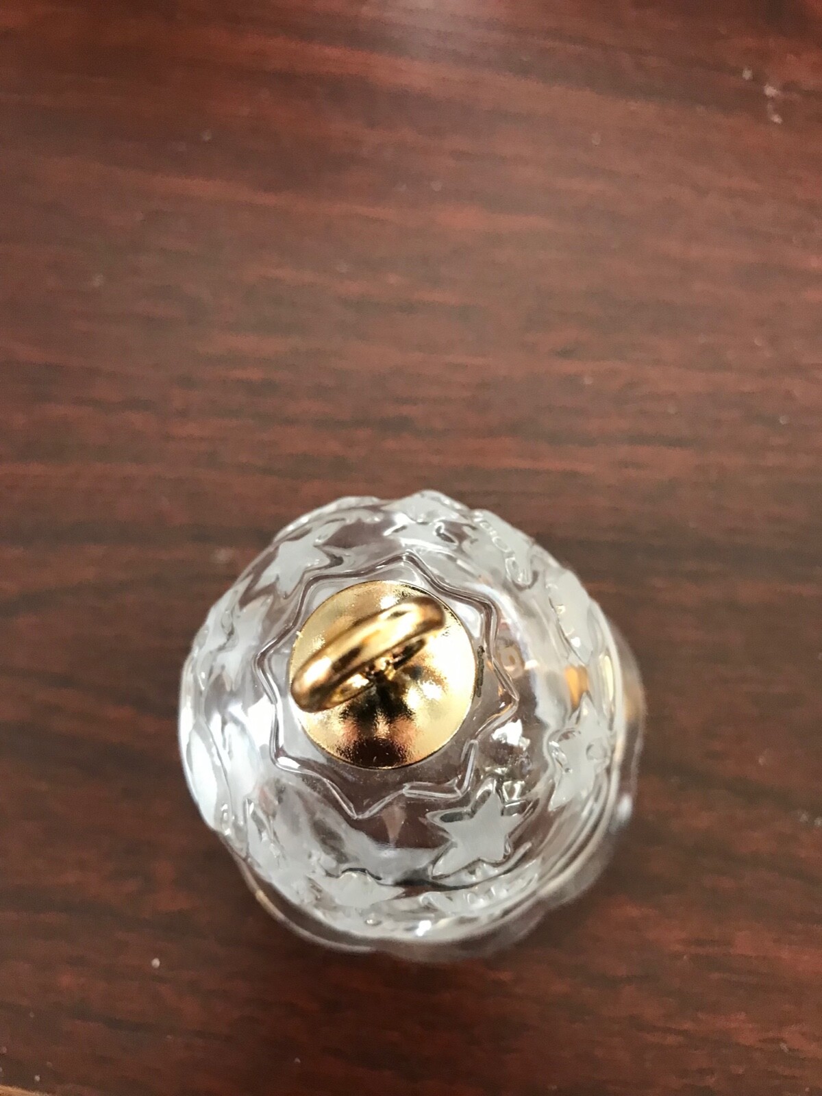 Mikasa German Crystal “Holiday Lights” bell by Walther-Glas