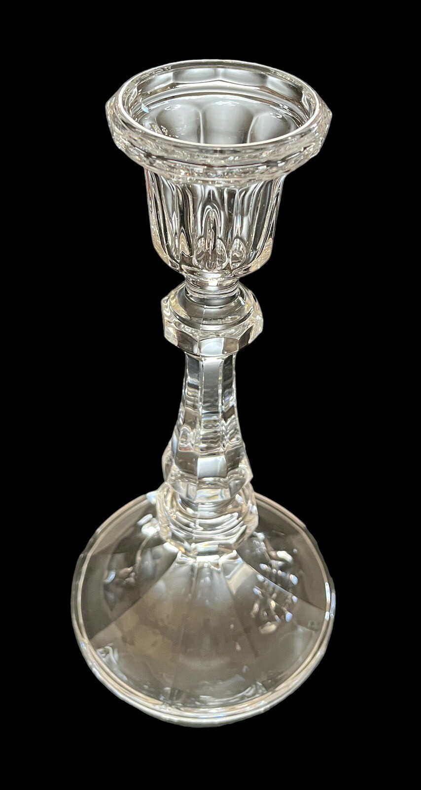 2 – Cristal D’arques Durand Monceaux Candlestick Candleholders 8.25” Excellent
