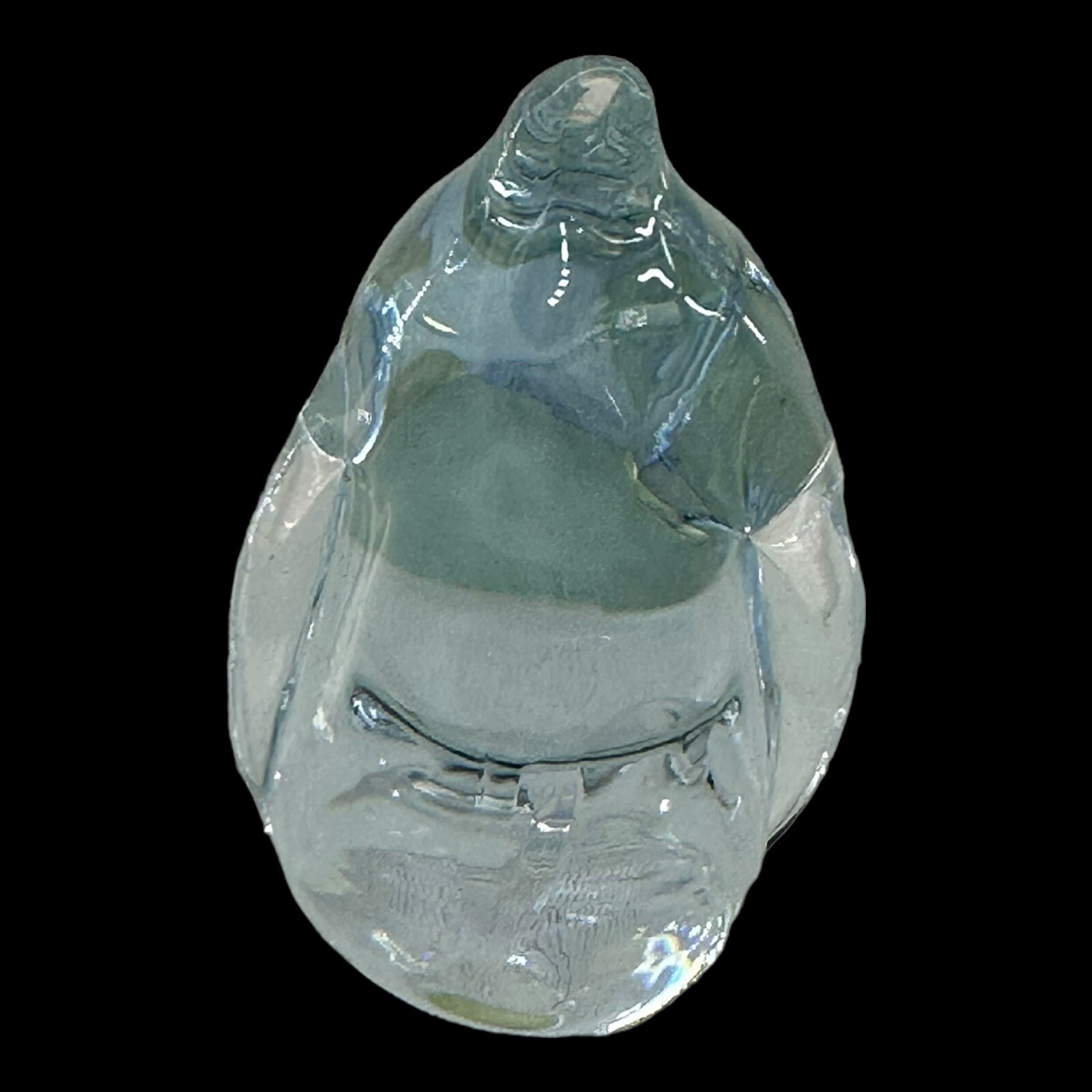 Randsfjord Glass Penguin Handblown Special Crystal Norway Figure w/ Sticker VTG
