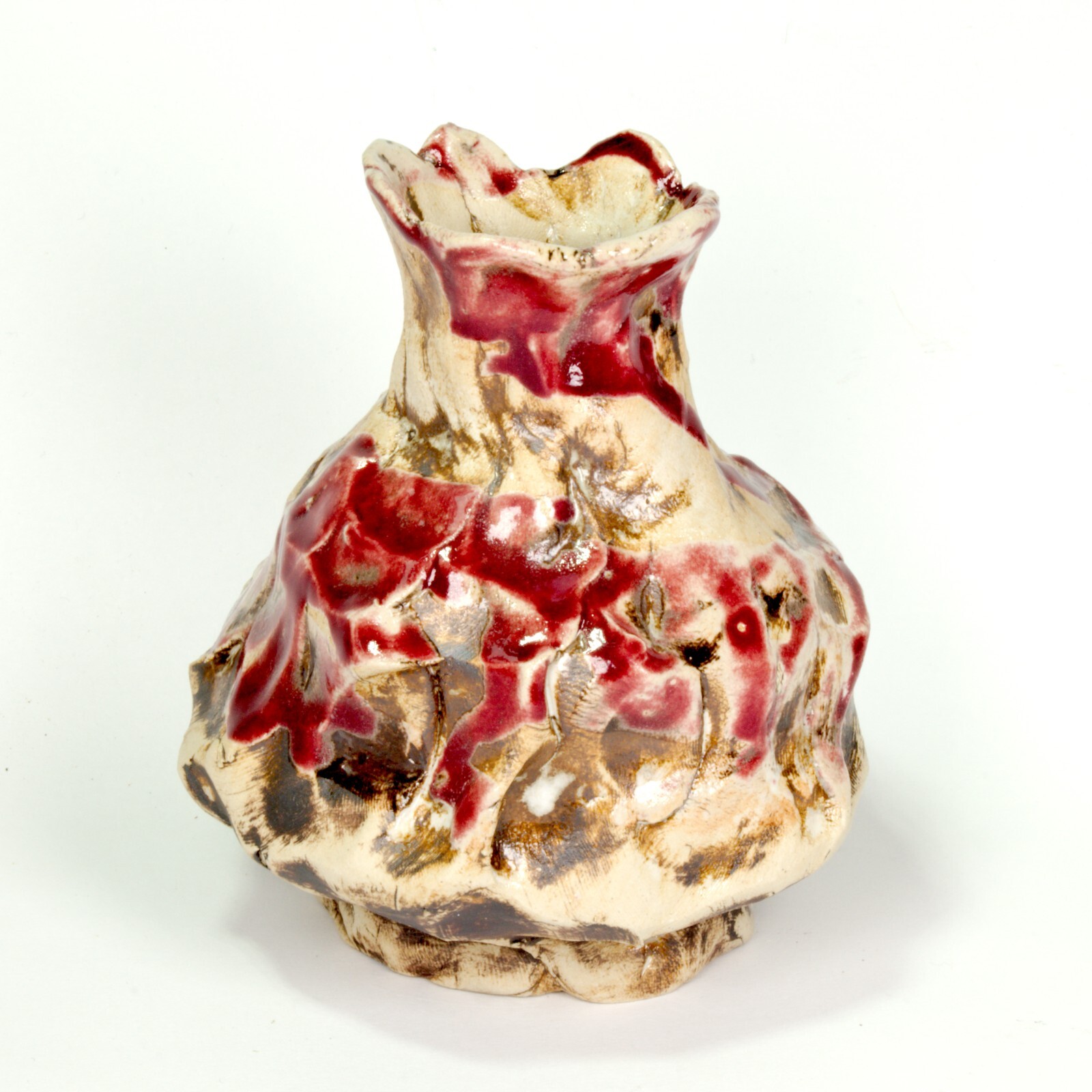 Vase ceramic stoneware glaze Höhle Lascaux w2 Unique Prof.em Loeschner-Gornau